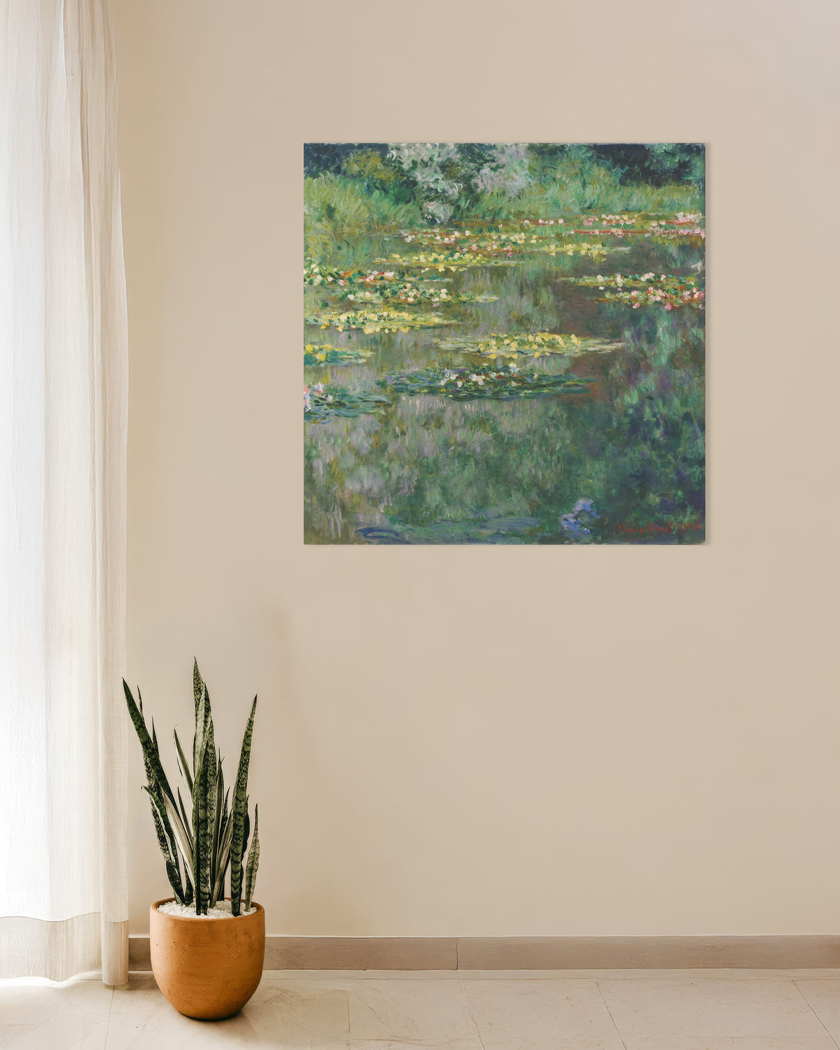 Póster El estanque de nenúfares (1904), de Claude Monet
