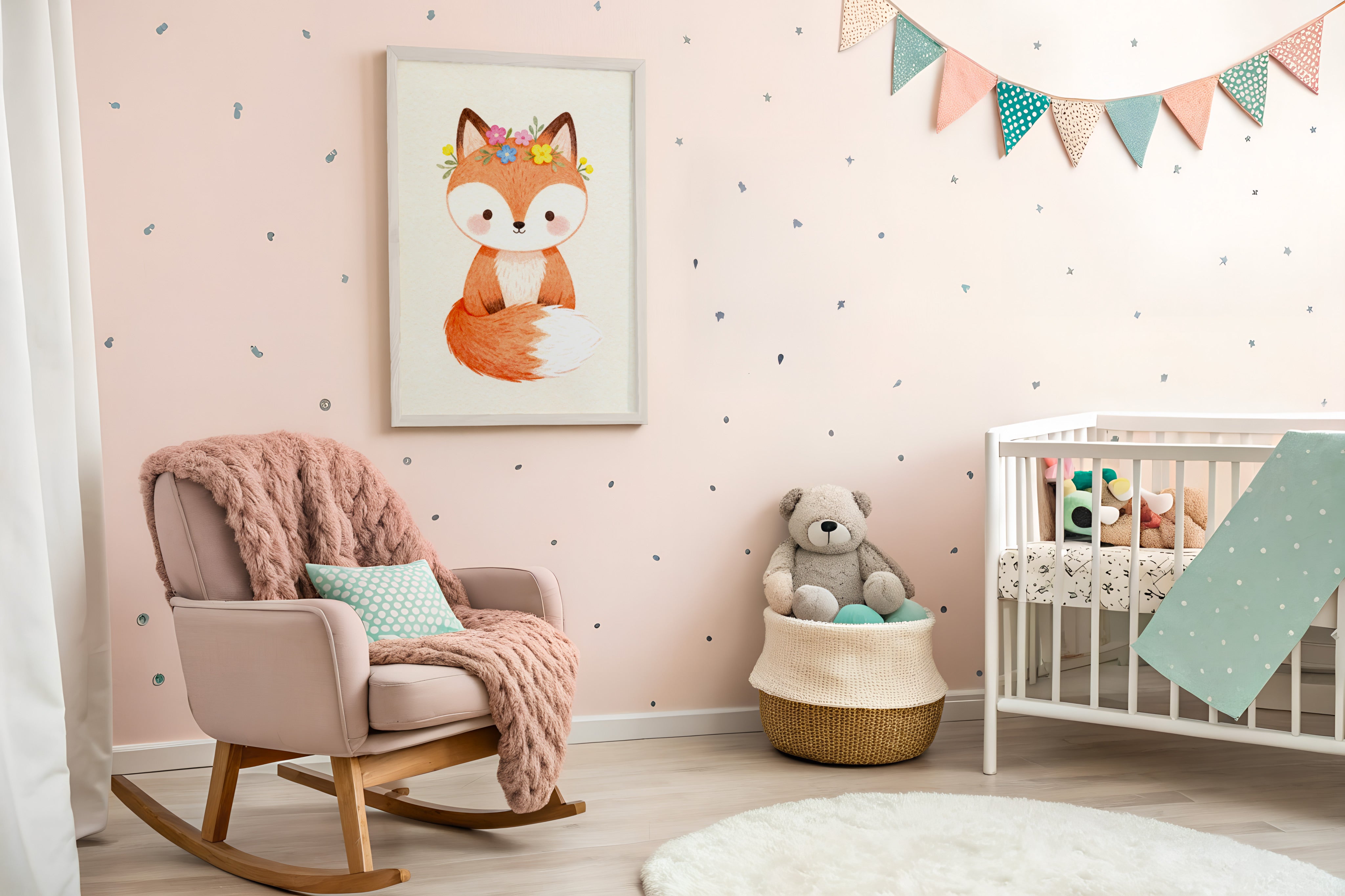 Póster de Zorro - Arte de Pared para Cuarto Infantil Bosque