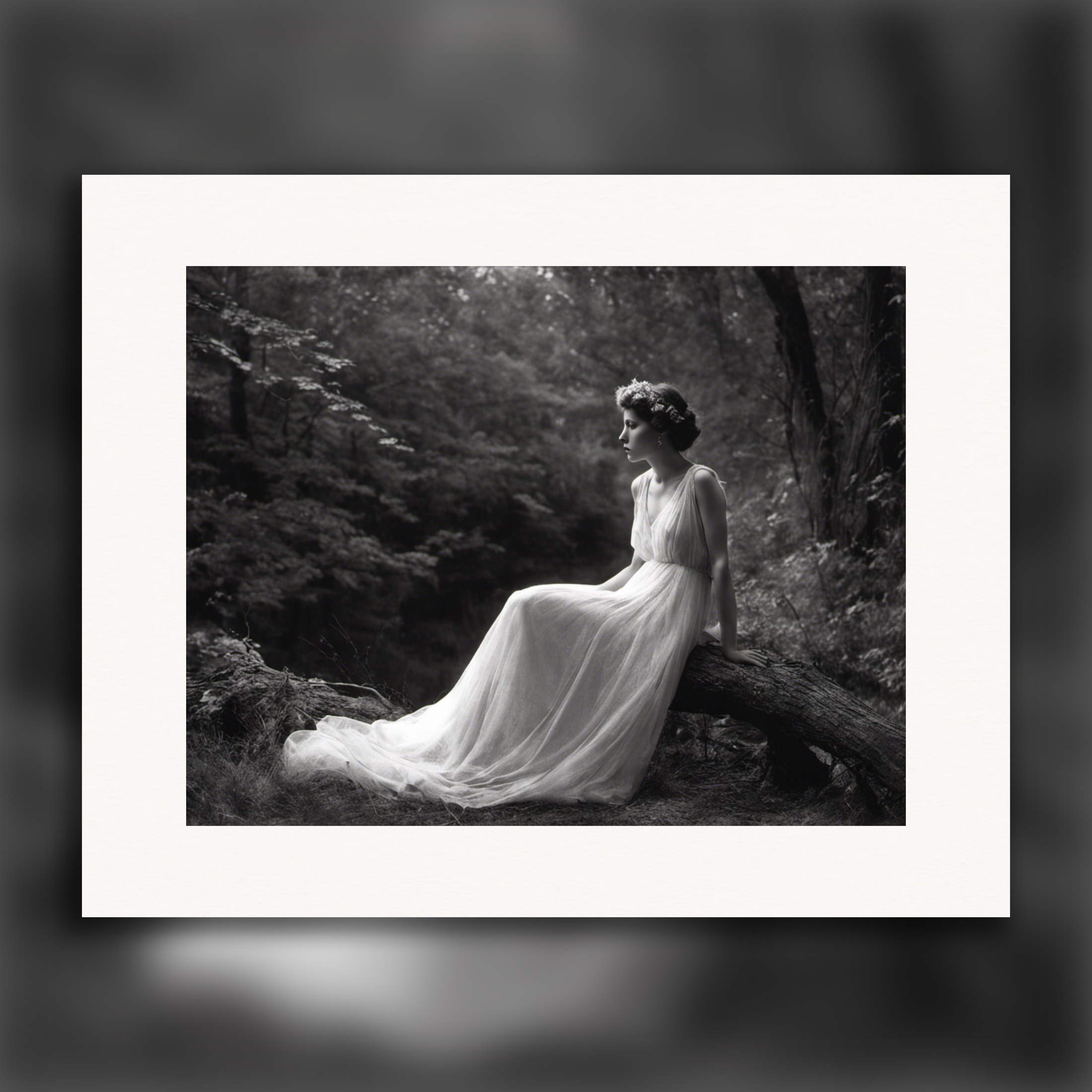 Fotografía pictorialista y romántica del siglo XX, en blanco y negro, Ghost - Póster
