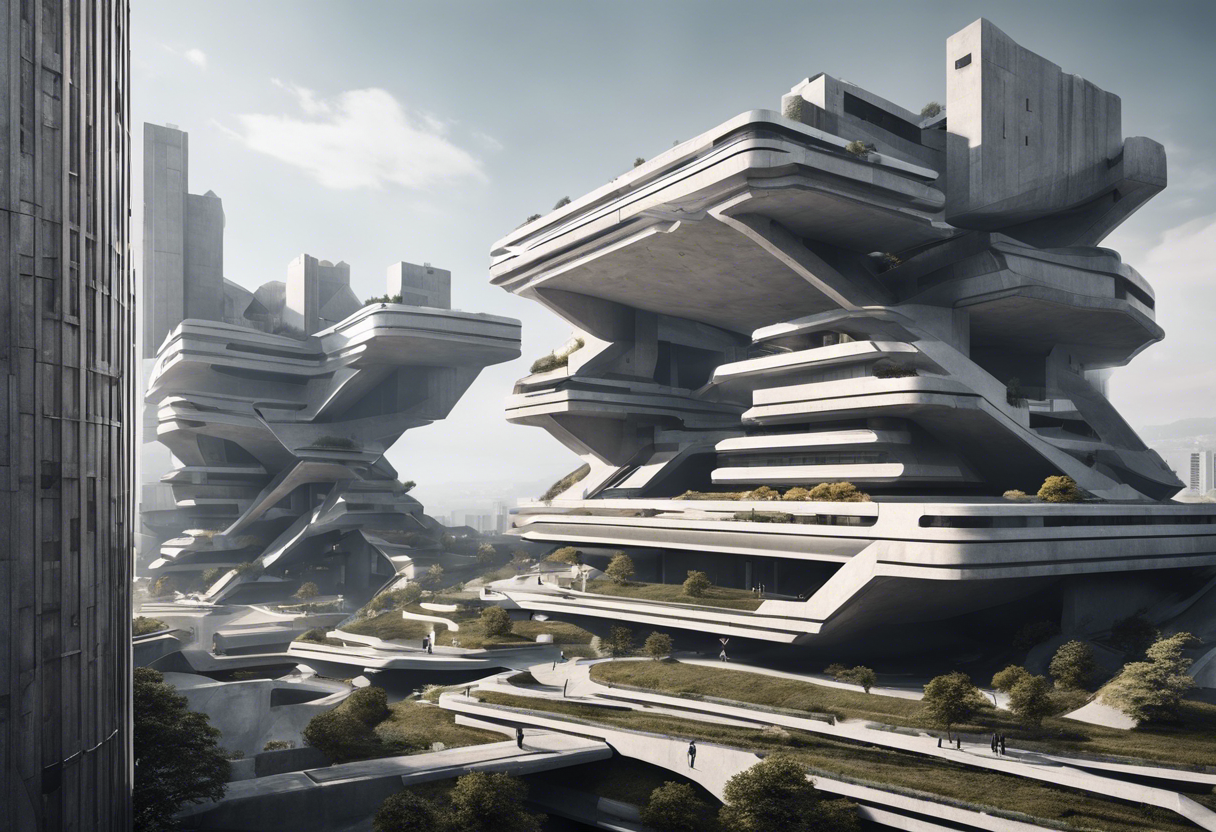 Brutalismo, Ciudad futurista - Póster