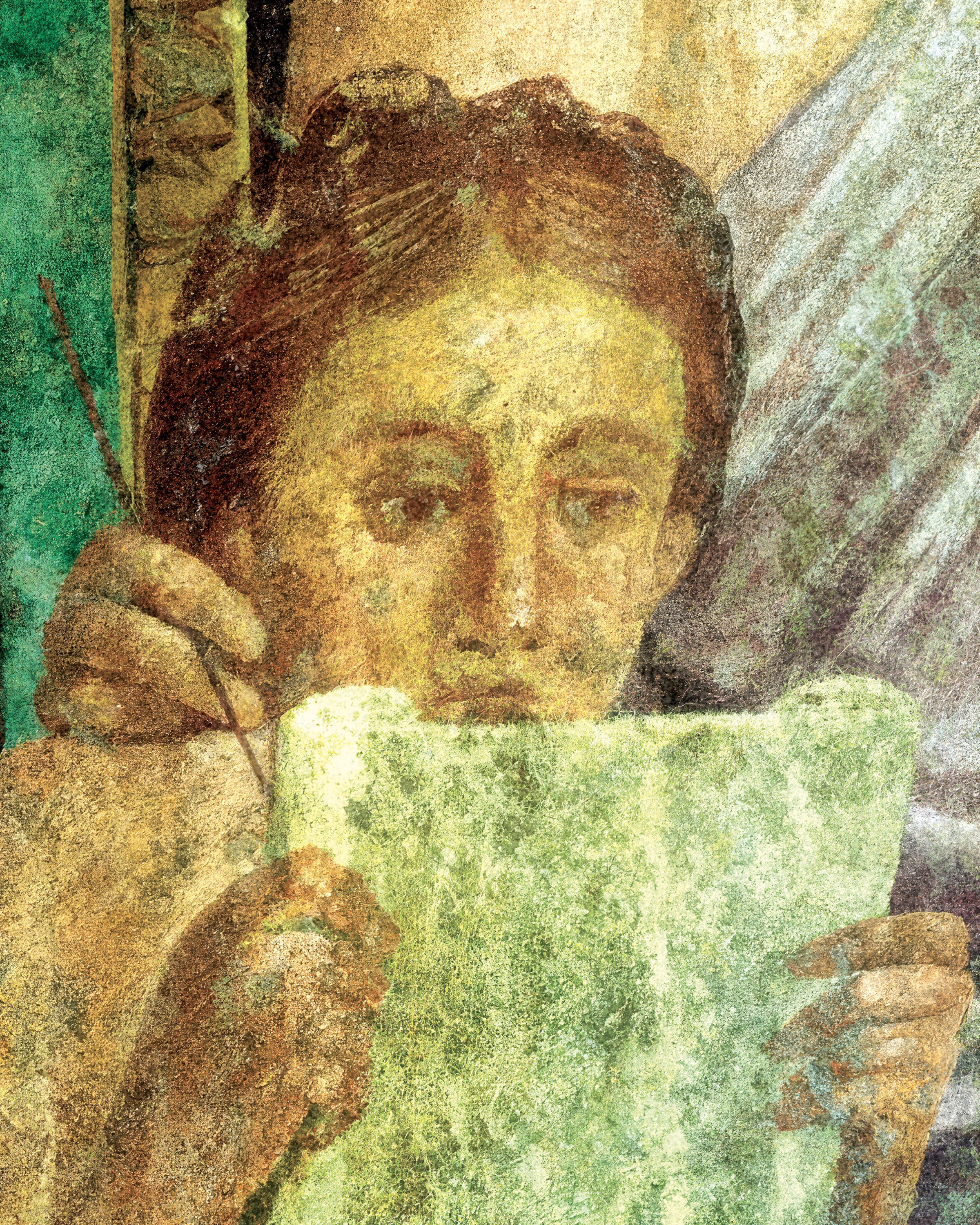 Niña leyendo - póster fresco