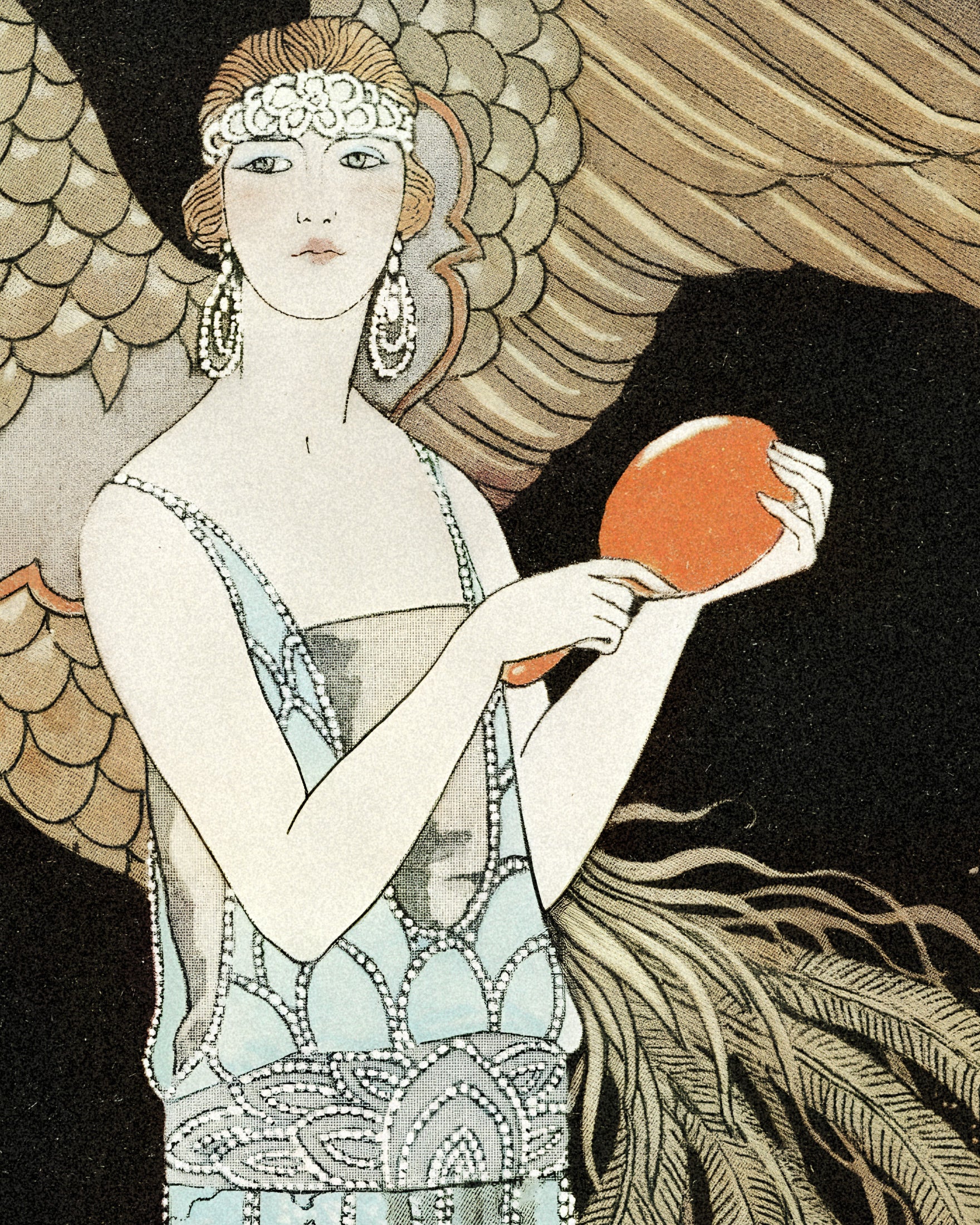"Sortilèges" de Georges Barbier (1922) - Lámina decorativa Art Deco Póster