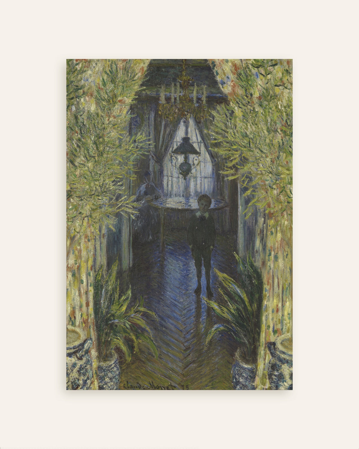 Póster Un rincón del apartamento (1875), de Claude Monet, miniatura