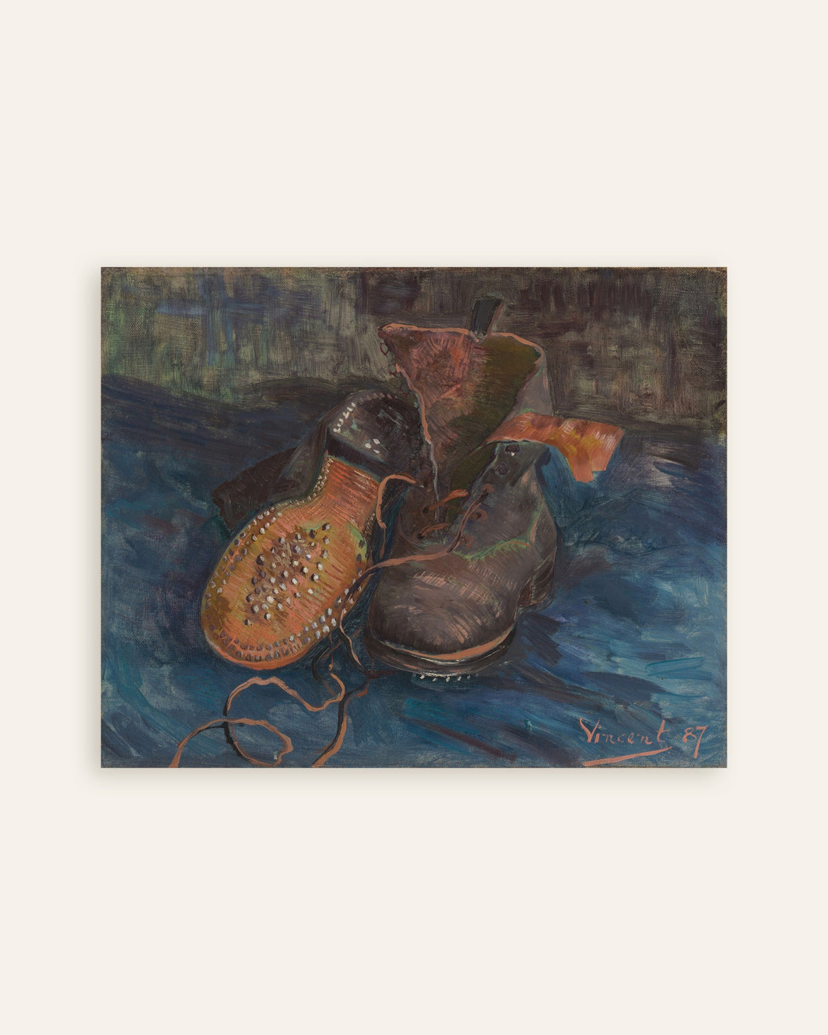 Póster de Un par de botas (1887), de Vincent van Gogh, en miniatura