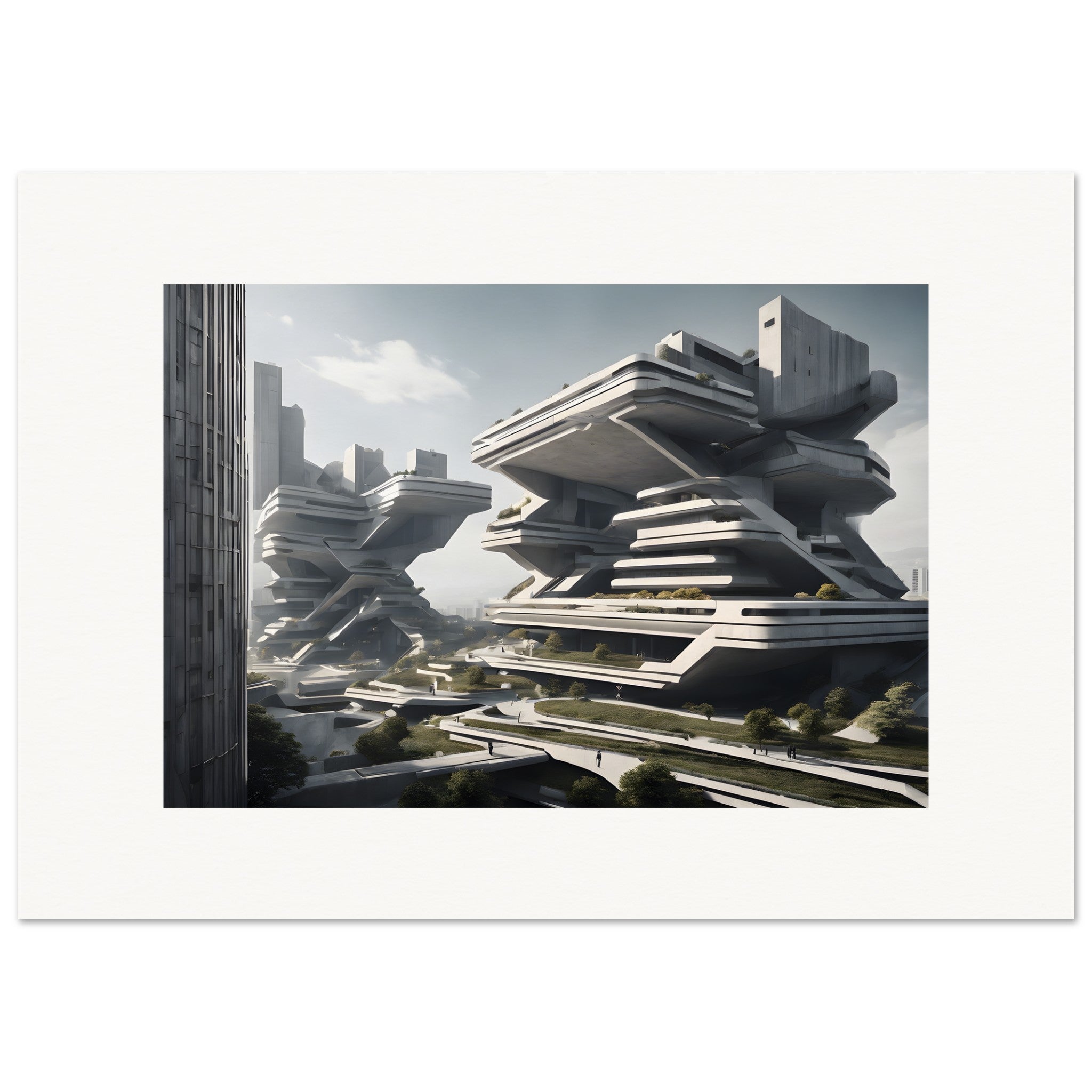 Brutalismo, Ciudad futurista - Póster
