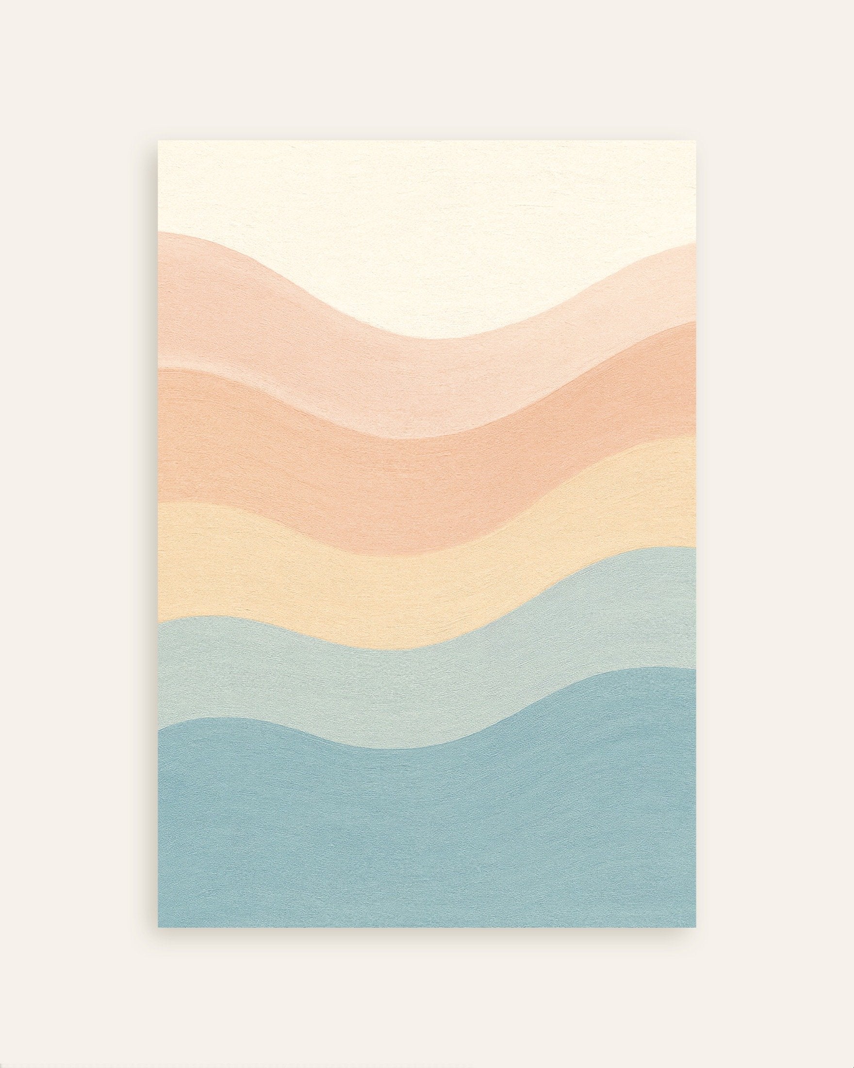 Poster of Abstract textured pastel waves, thumbnail