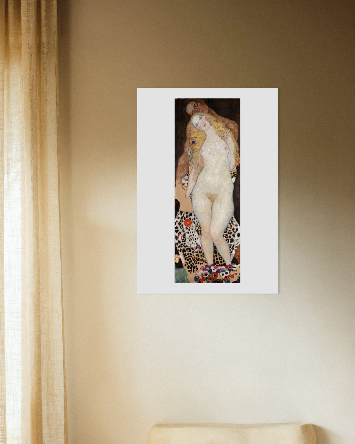 Póster Adán y Eva (1917–1918), de Gustav Klimt