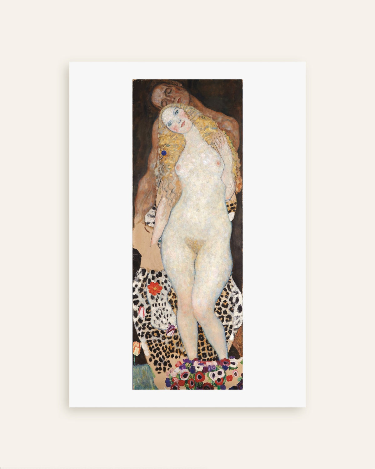 Póster Adán y Eva (1917–1918), de Gustav Klimt, miniatura