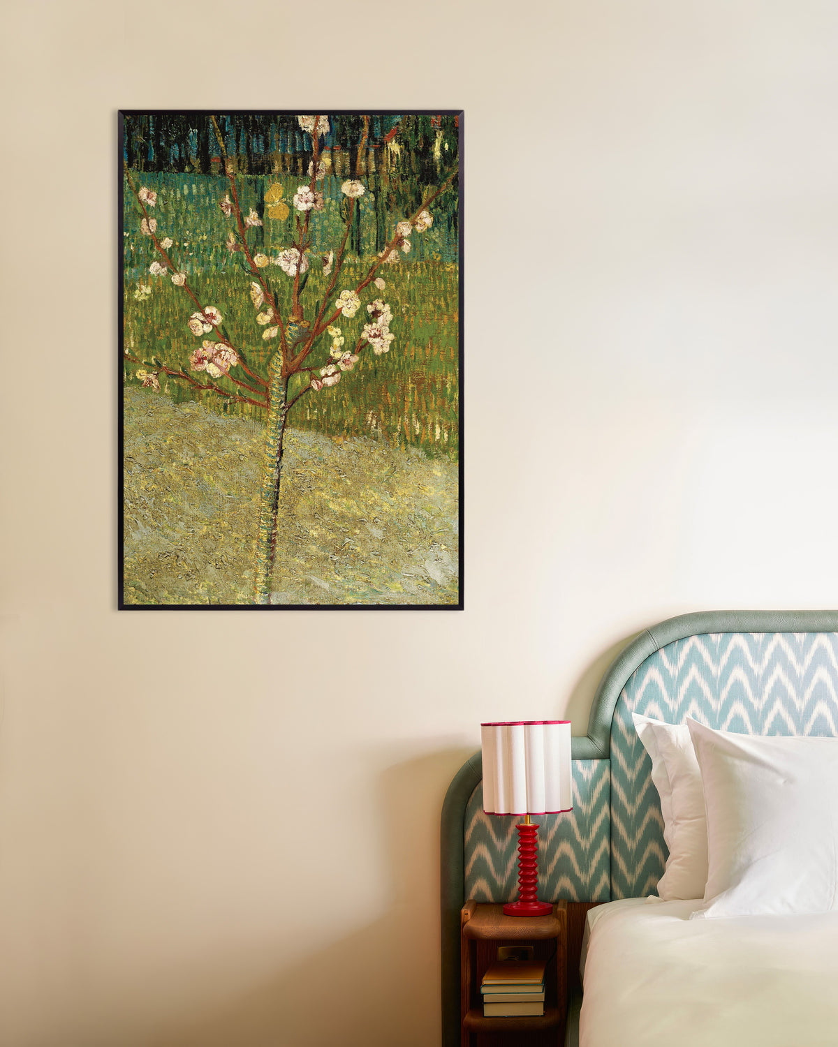 Póster de Almendro en flor (1888), de Vincent van Gogh, con marco metálico