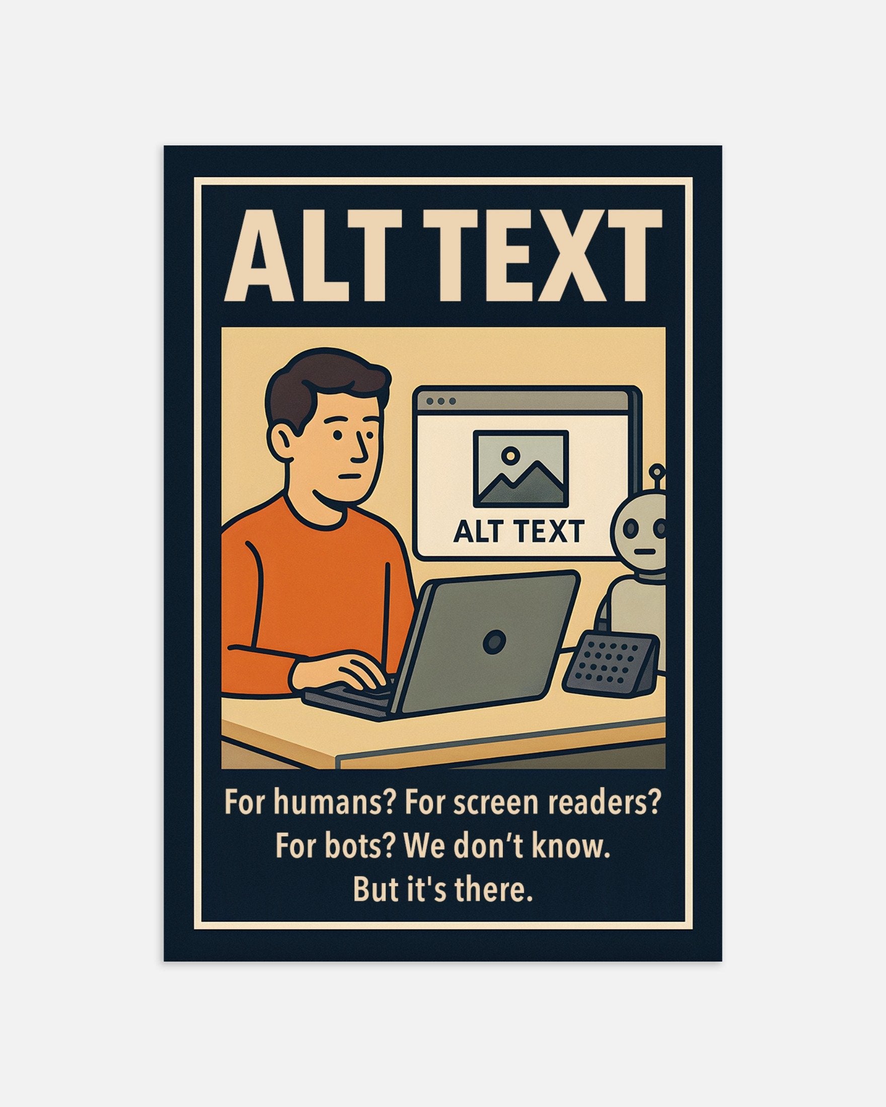 Poster of ALT text - Demotivational Poster, thumbnail