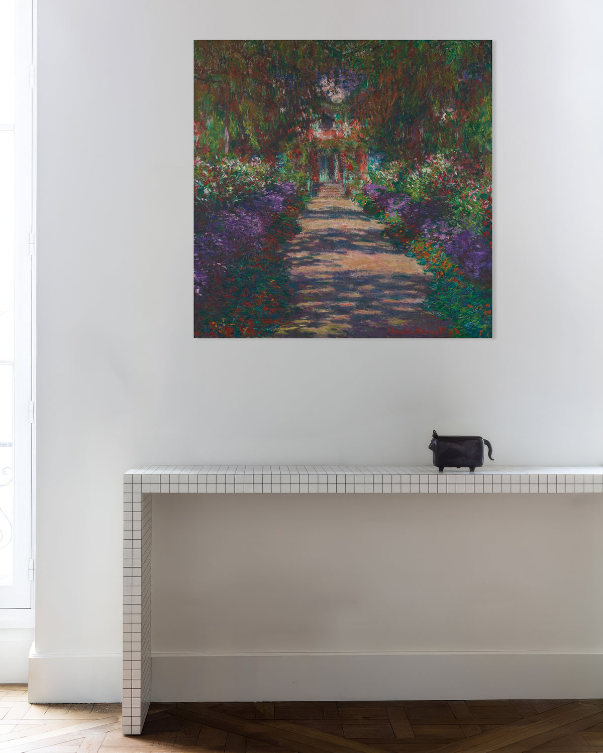 Póster Un sendero en el jardín de Monet en Giverny (1902), de Claude Monet