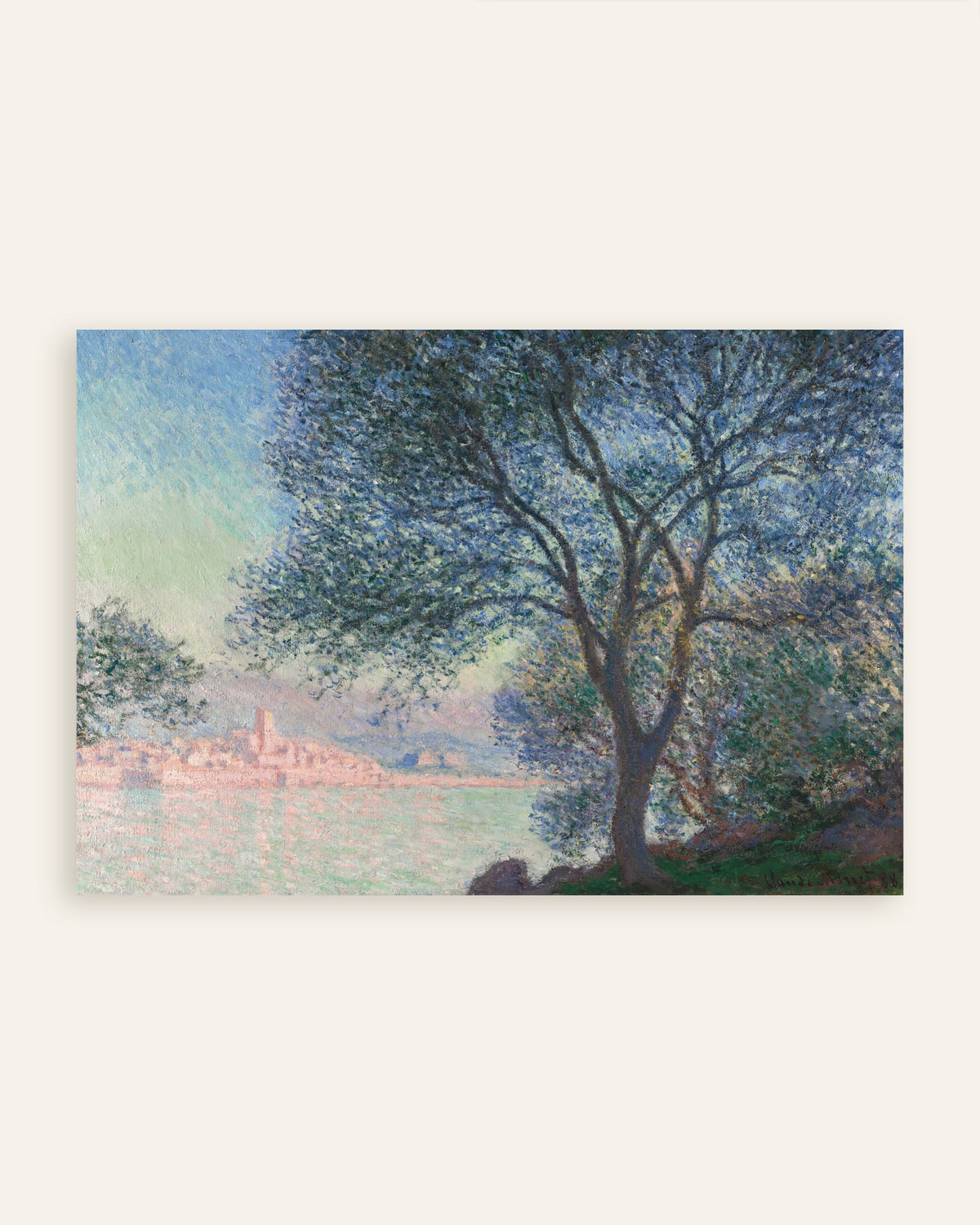 Póster Antibes vista desde La Salis (1888), de Claude Monet, miniatura