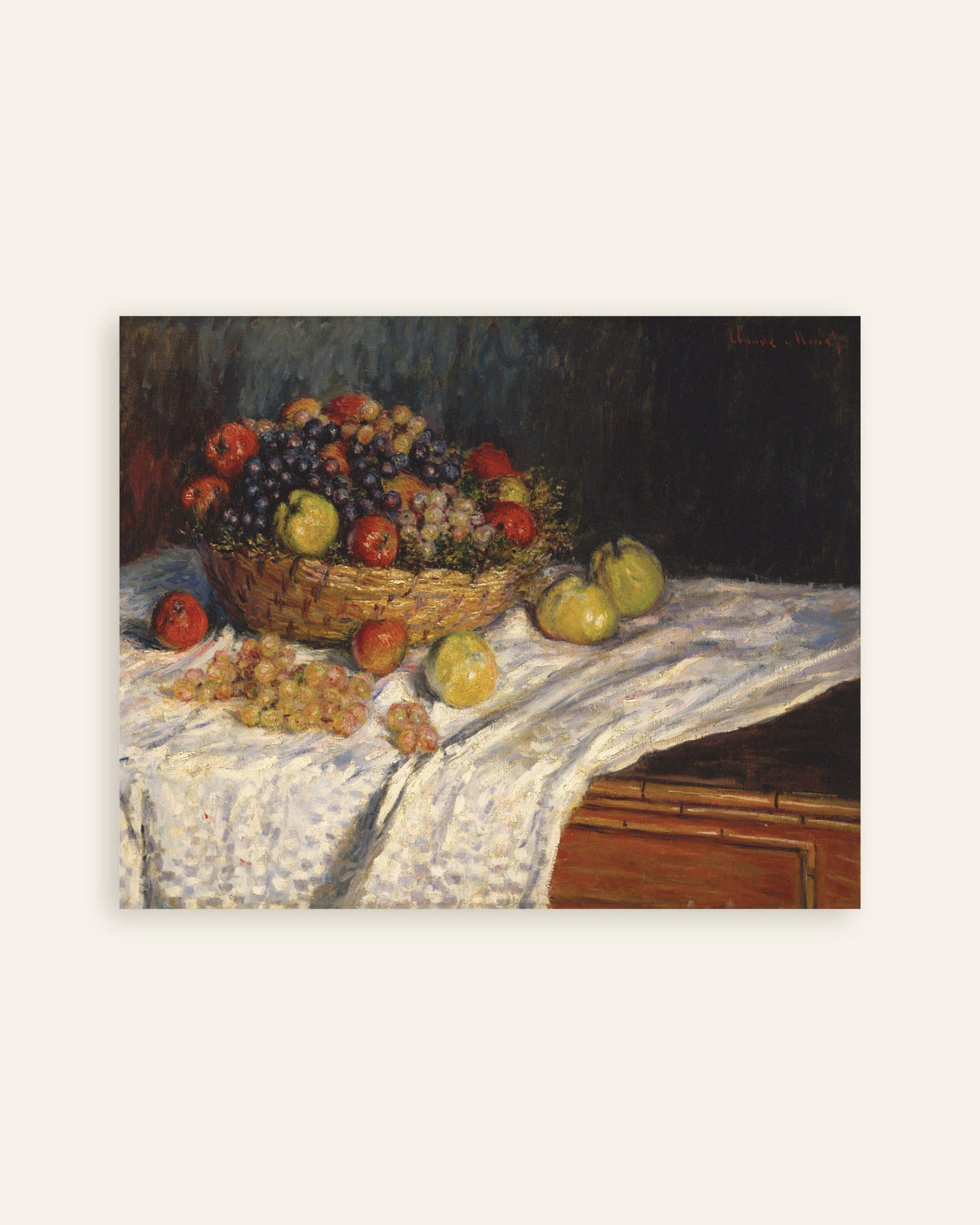 Póster Manzanas y uvas (1879–1880), de Claude Monet, miniatura
