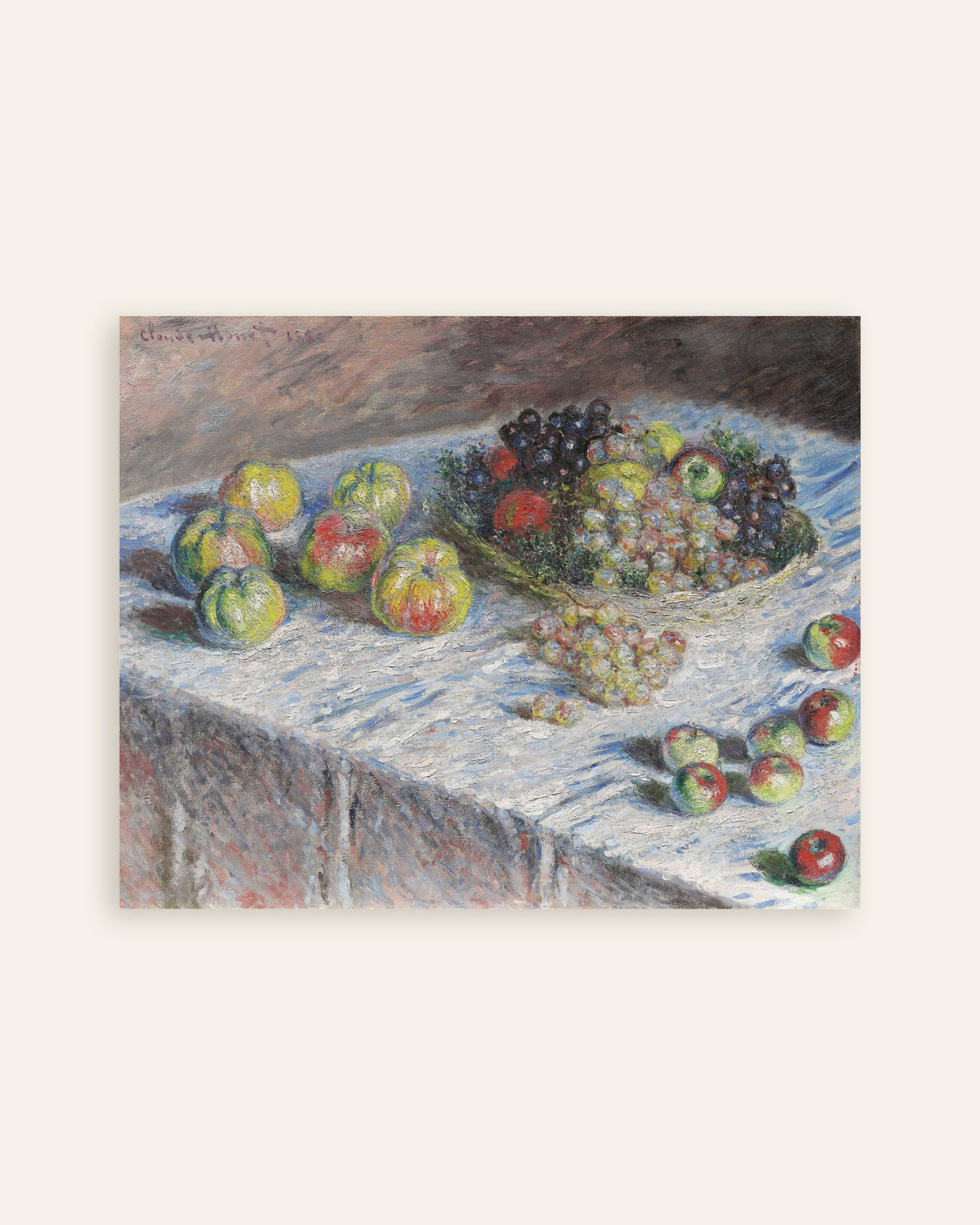 Póster Manzanas y uvas (1880), de Claude Monet, miniatura