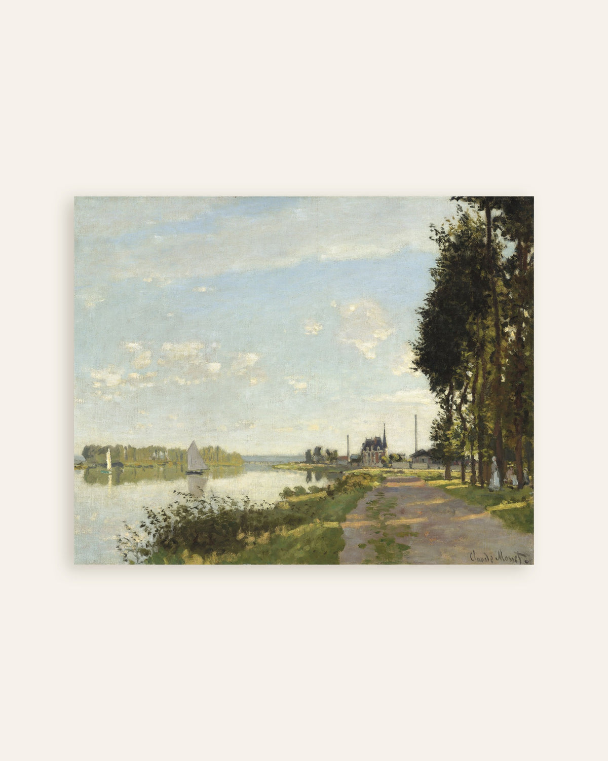 Póster Argenteuil (hacia 1872), de Claude Monet, miniatura