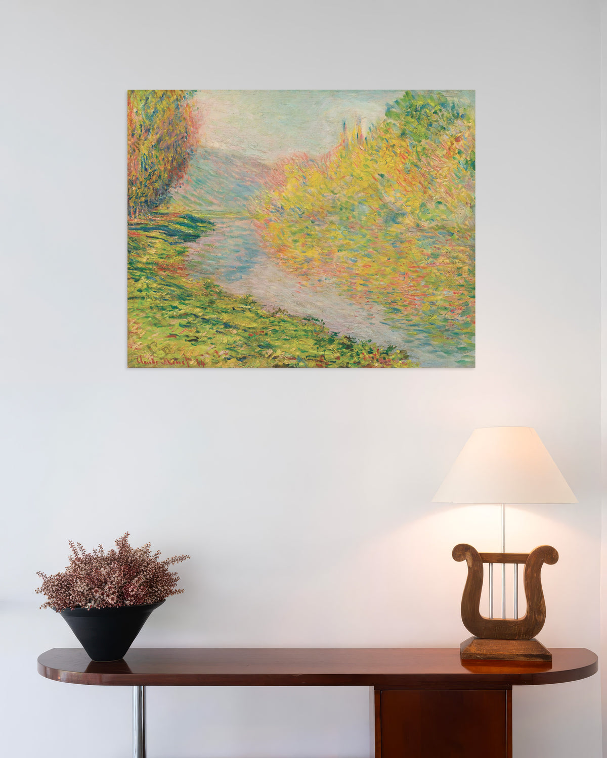 Póster Otoño en Jeufosse (1884), de Claude Monet