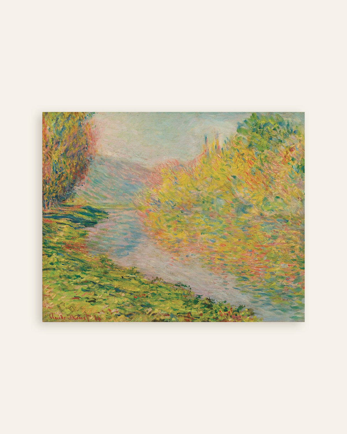 Póster Otoño en Jeufosse (1884), de Claude Monet, miniatura