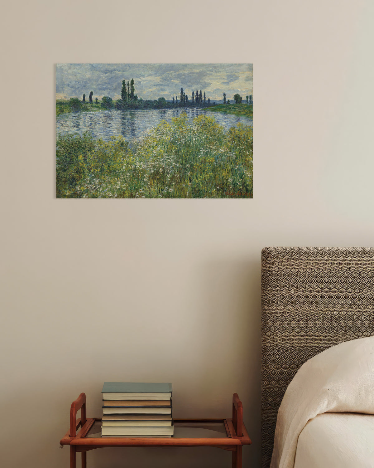 Póster Orillas del Sena en Vétheuil (1880), de Claude Monet