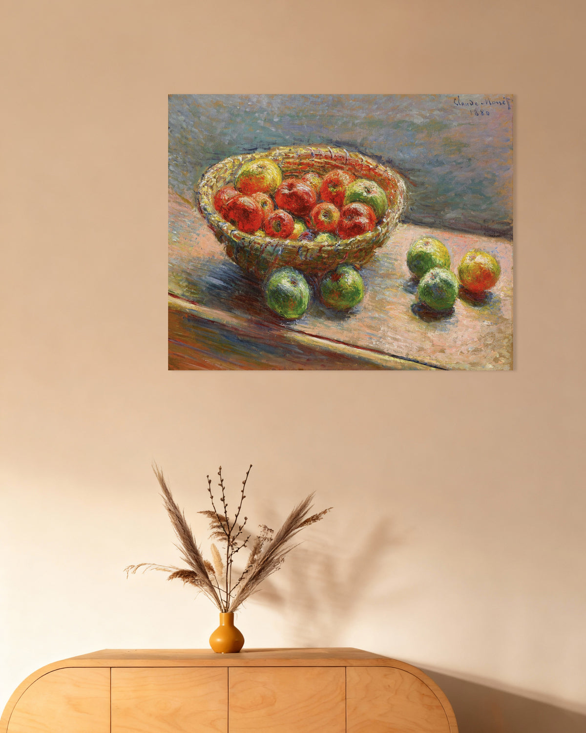 Póster La cesta de manzanas (1880), de Claude Monet