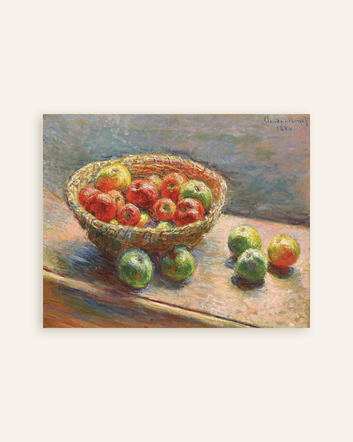 Póster La cesta de manzanas (1880), de Claude Monet, miniatura