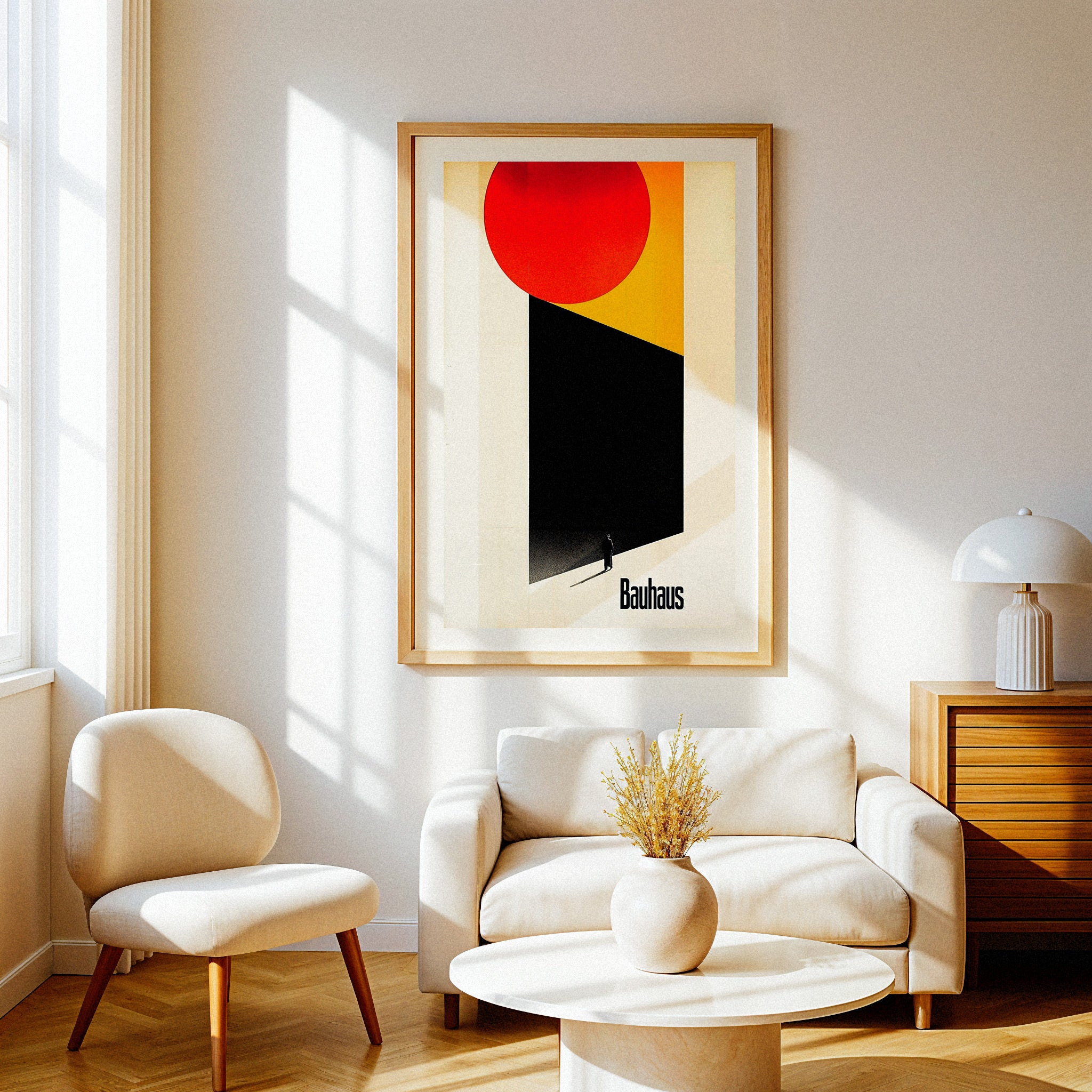 Póster Bauhaus, enfrentando lo desconocido