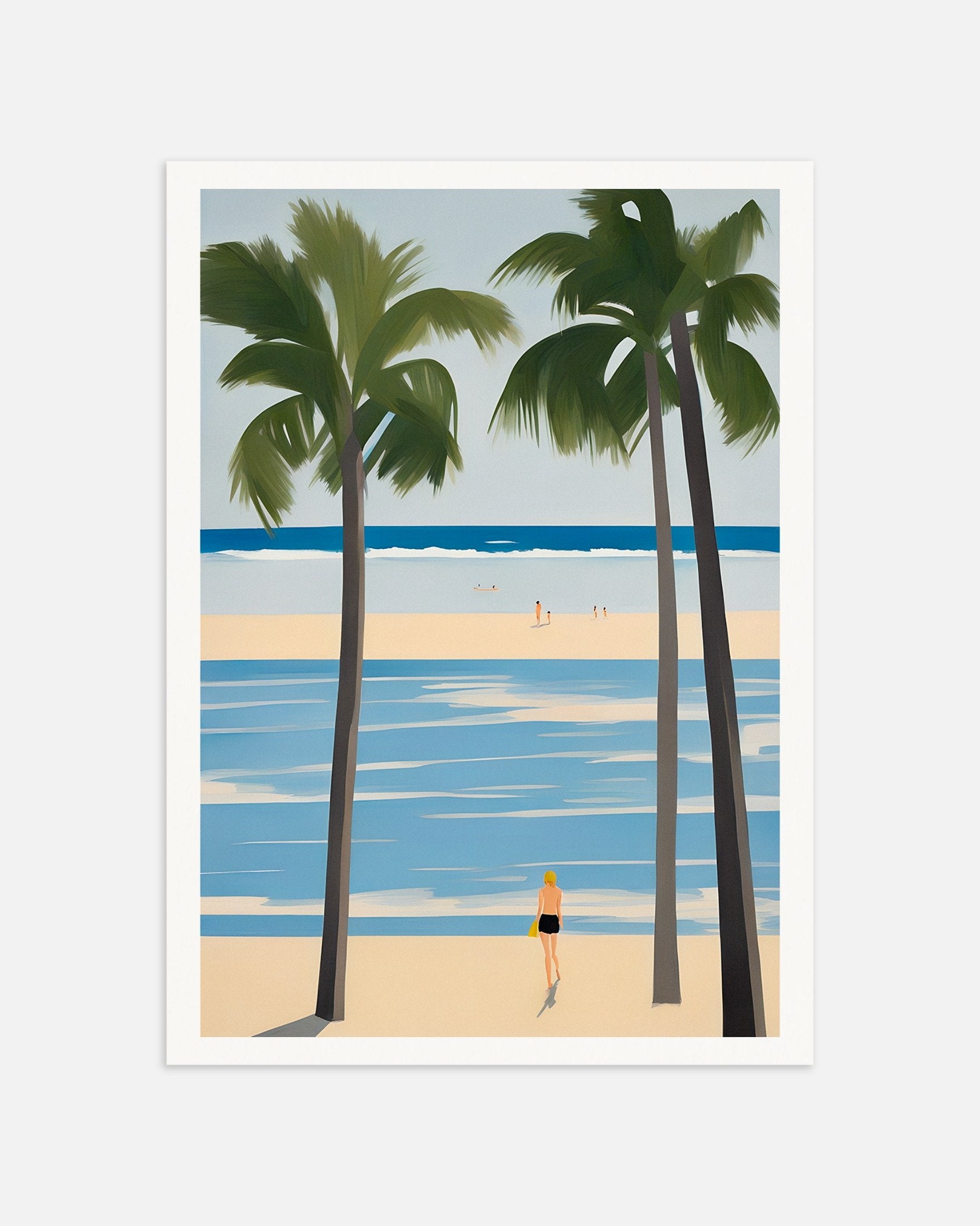 Poster of Beautiful Days at the Beach - Palm Tree Paradise Art Print, thumbnail