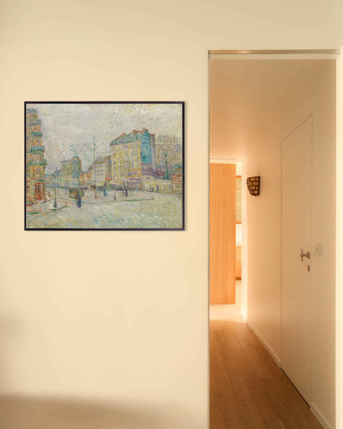 Póster de Boulevard de Clichy (1887), de Vincent van Gogh, con marco metálico