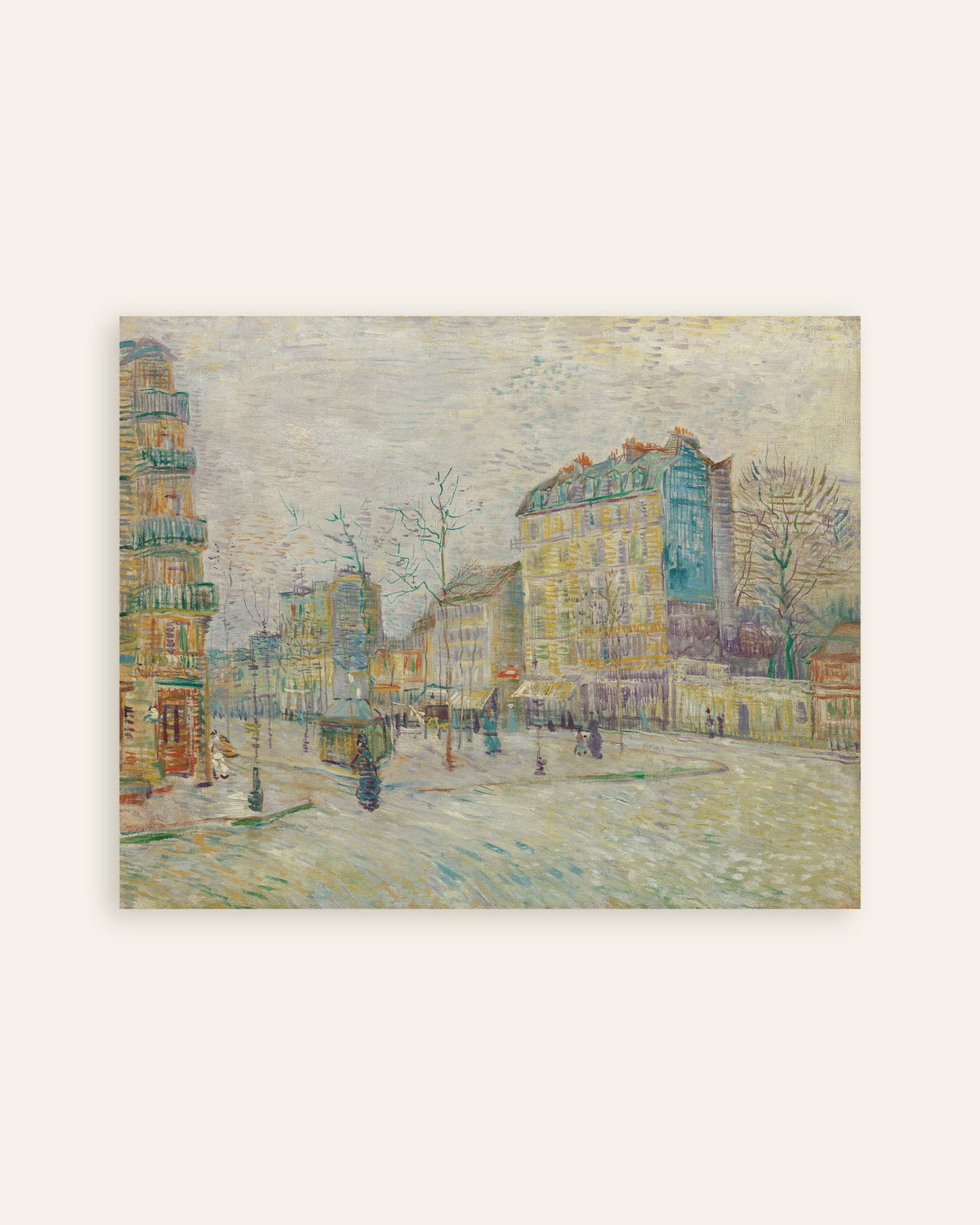 Póster de Boulevard de Clichy (1887), de Vincent van Gogh, en miniatura