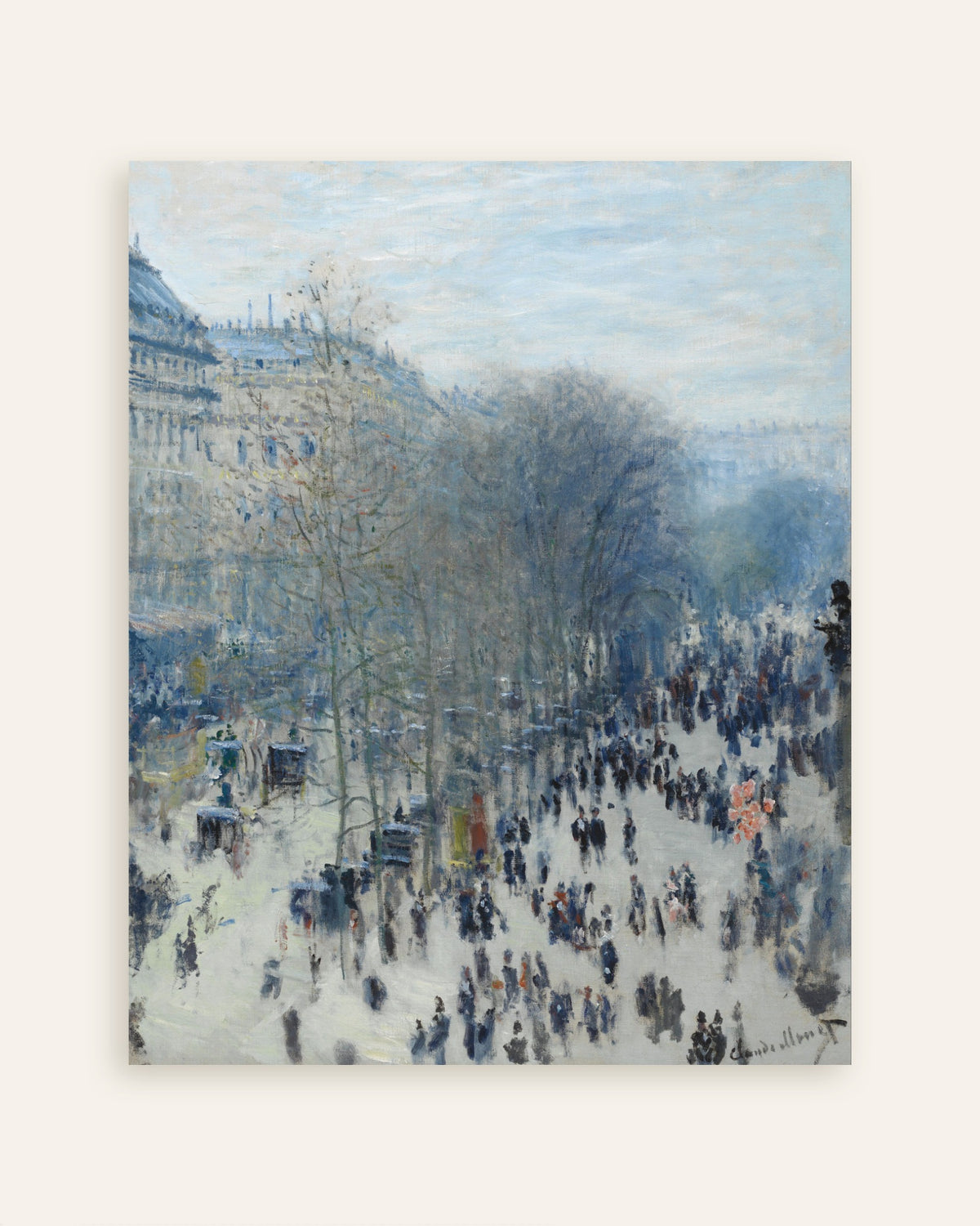 Póster El bulevar de los Capuchinos (1873–1874), de Claude Monet, miniatura
