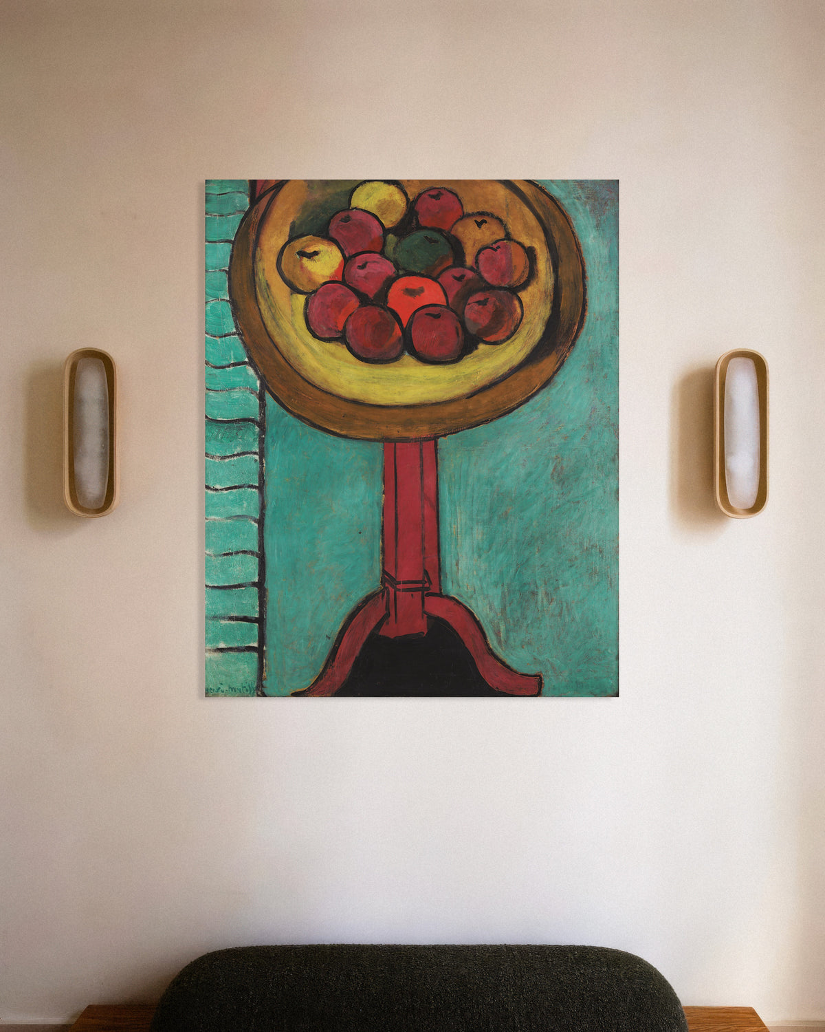 Póster de Cuenco de manzanas sobre una mesa (1916), de Henri Matisse