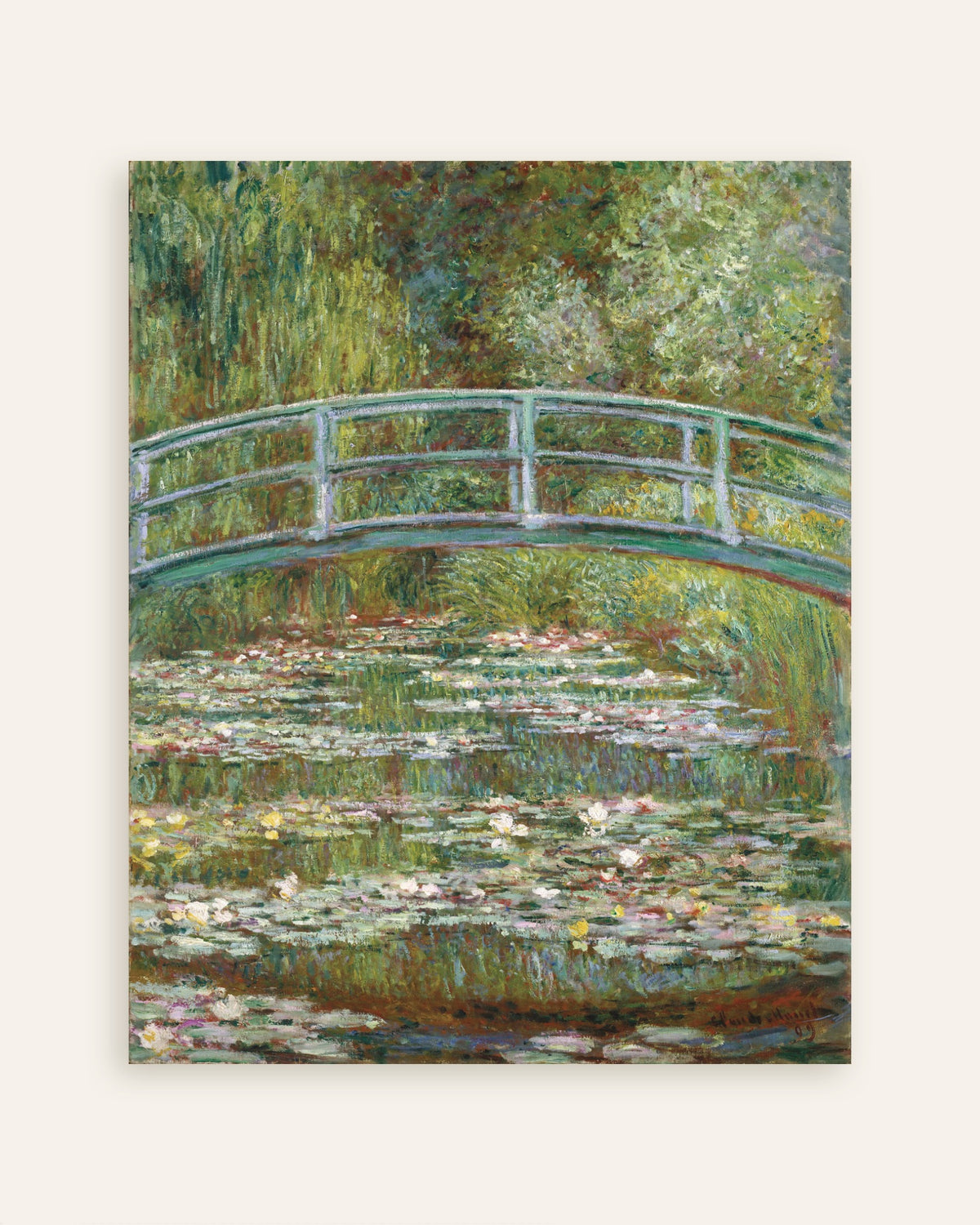 Póster Puente sobre el estanque de nenúfares (1899), de Claude Monet, miniatura