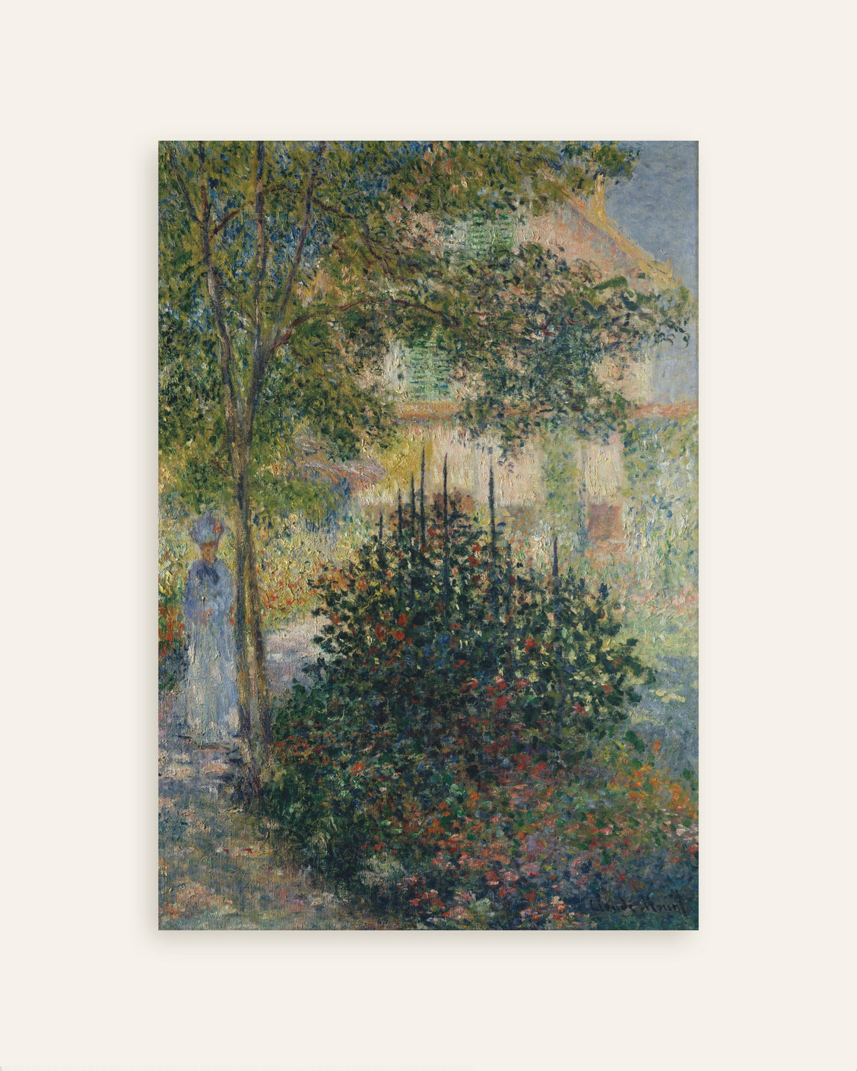 Póster Camille Monet en el jardín de Argenteuil (1876), de Claude Monet, miniatura