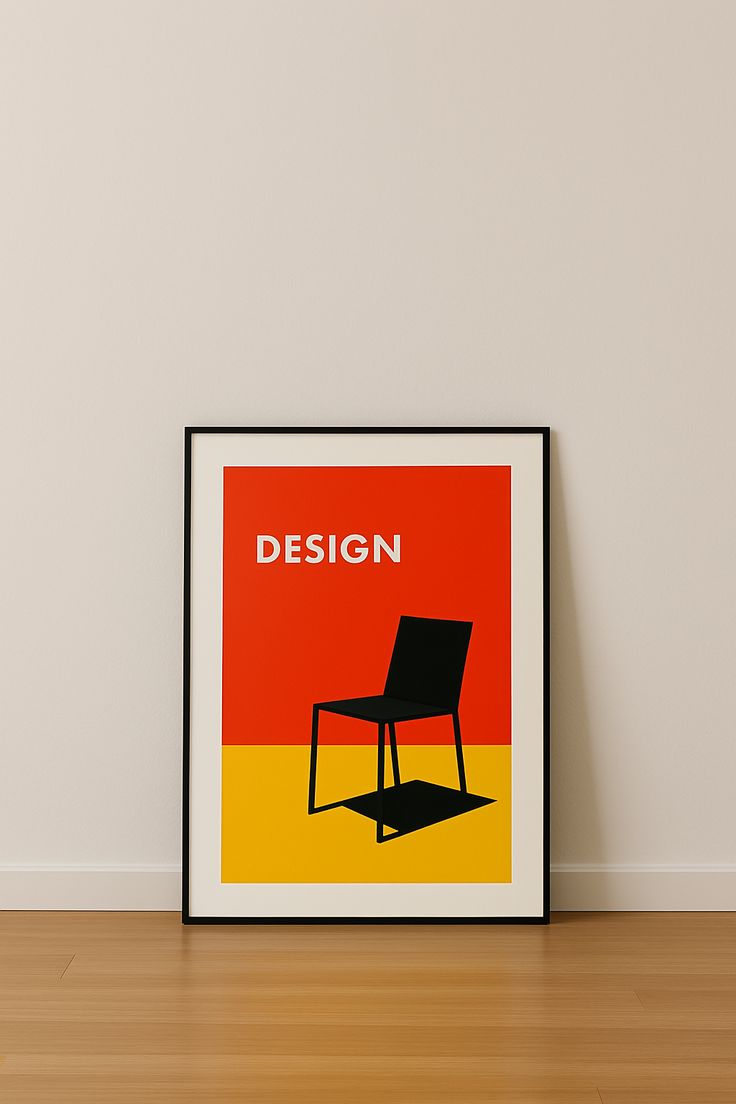 Diseño de póster, silla - Póster