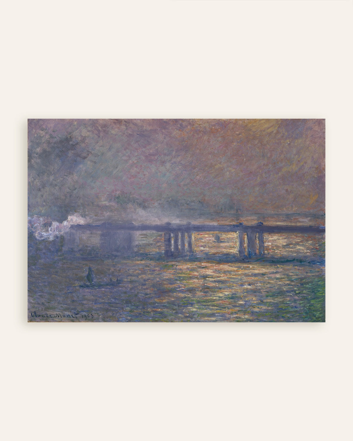 Póster El puente de Charing Cross (1903), de Claude Monet, miniatura