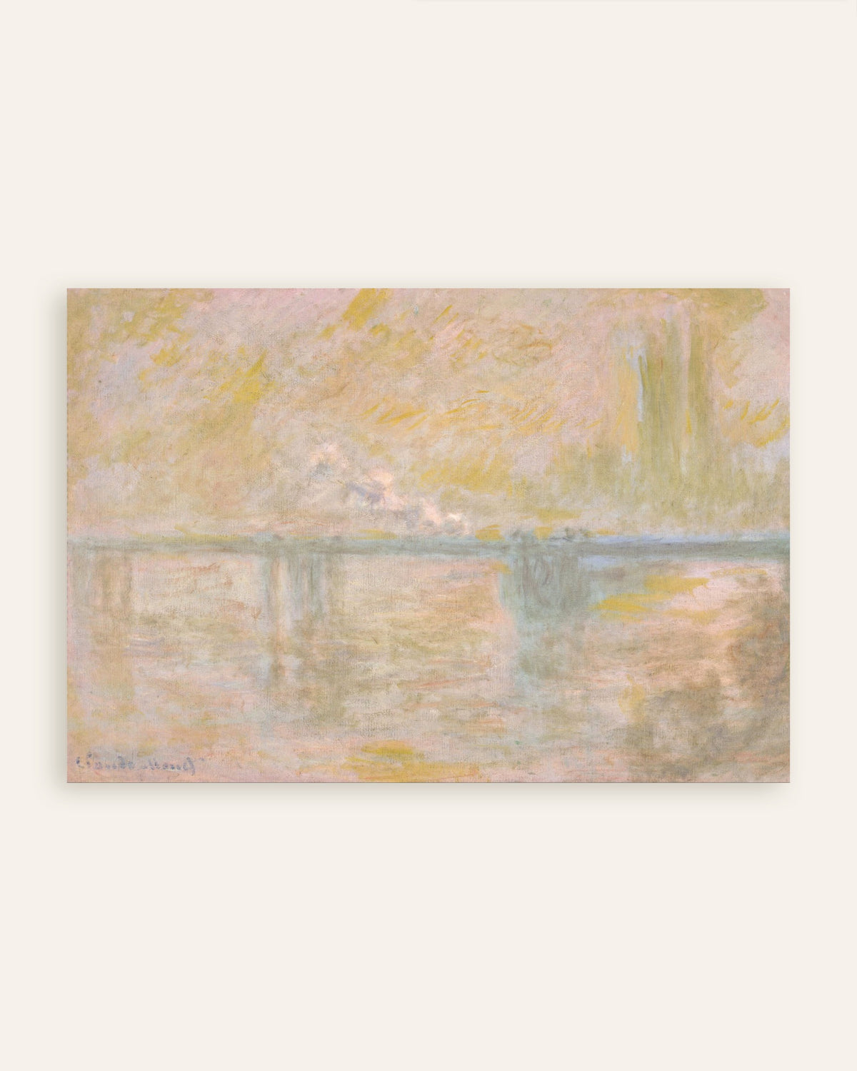 Póster El puente de Charing Cross, Londres (hacia 1902), de Claude Monet, miniatura