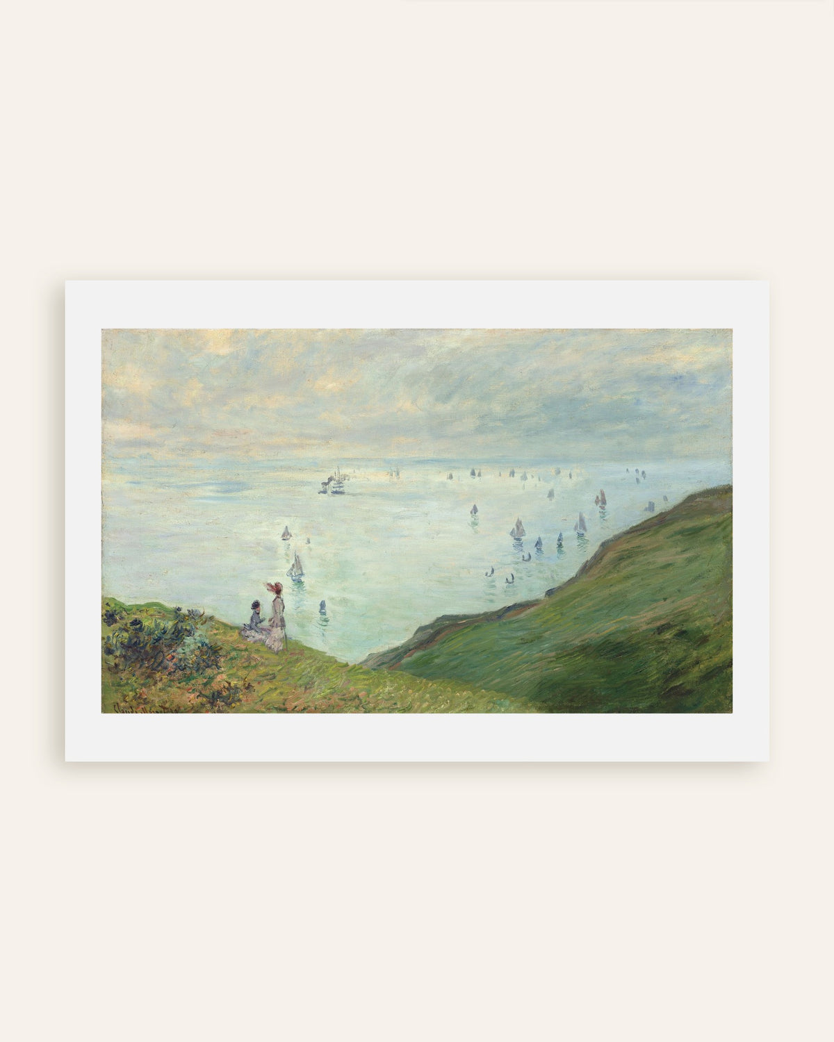 Póster Acantilados en Pourville (1882), de Claude Monet, miniatura