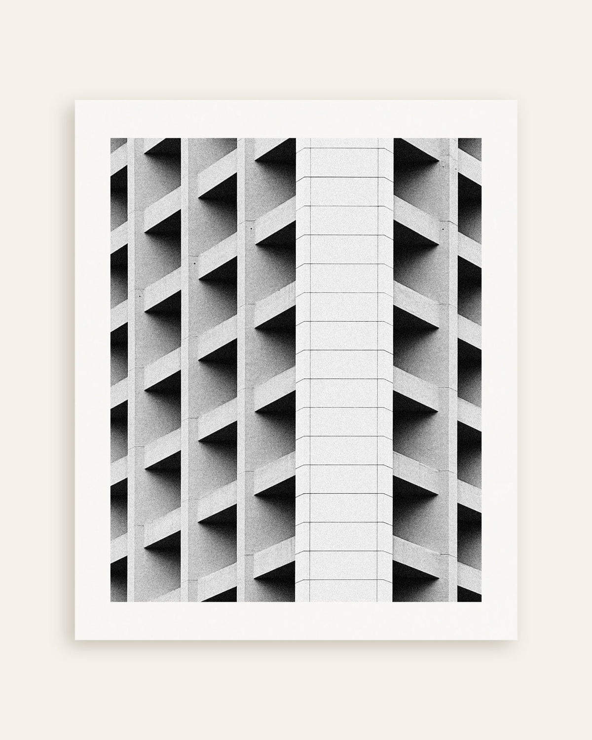 Póster «Fachada artesonada con franja blanca», miniatura