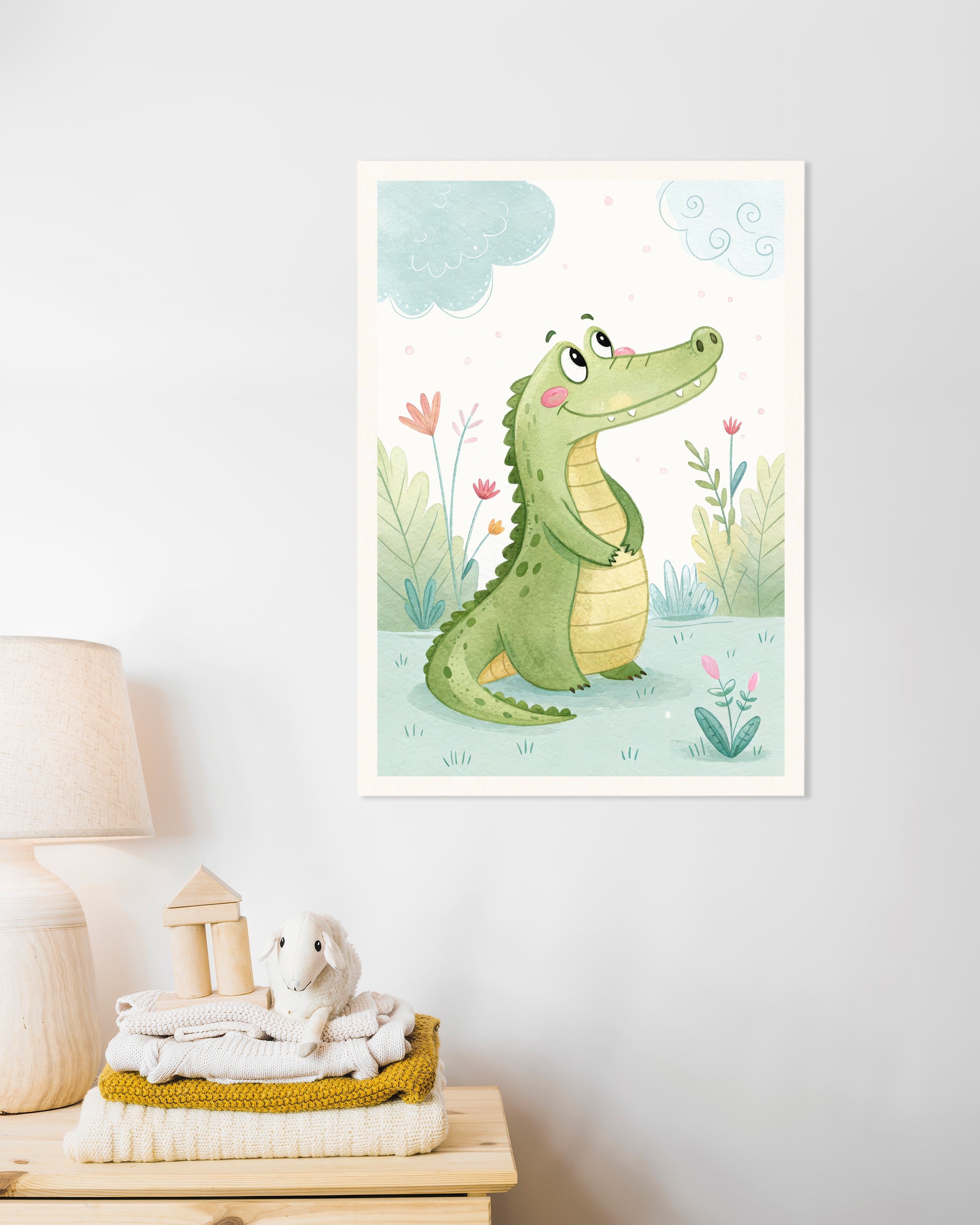 Poster of Crocodile Poster – Nursery Wall Art