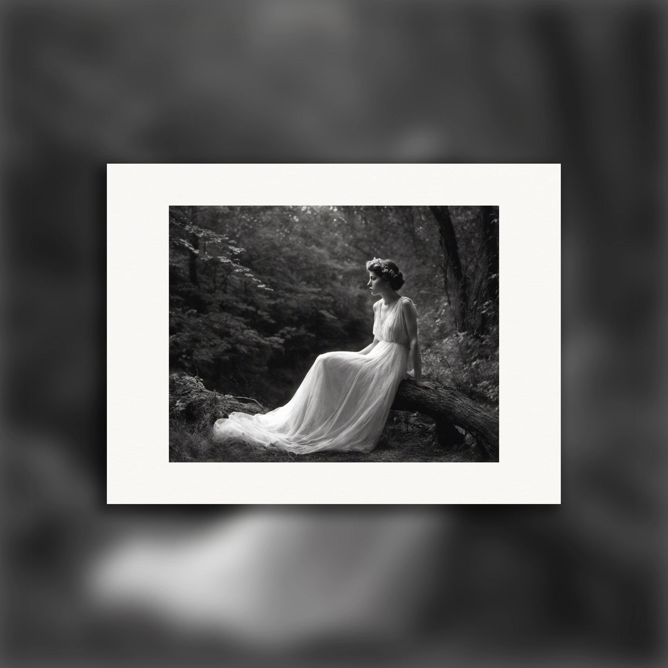 Fotografía pictorialista y romántica del siglo XX, en blanco y negro, Ghost - Póster