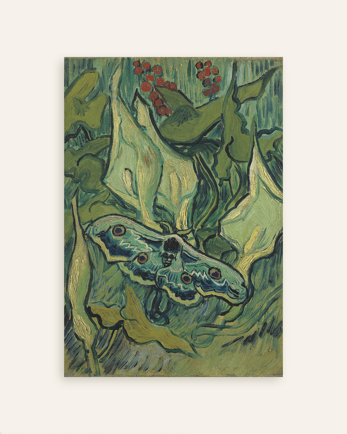 Póster de Polilla emperador (1889), de Vincent van Gogh, miniatura