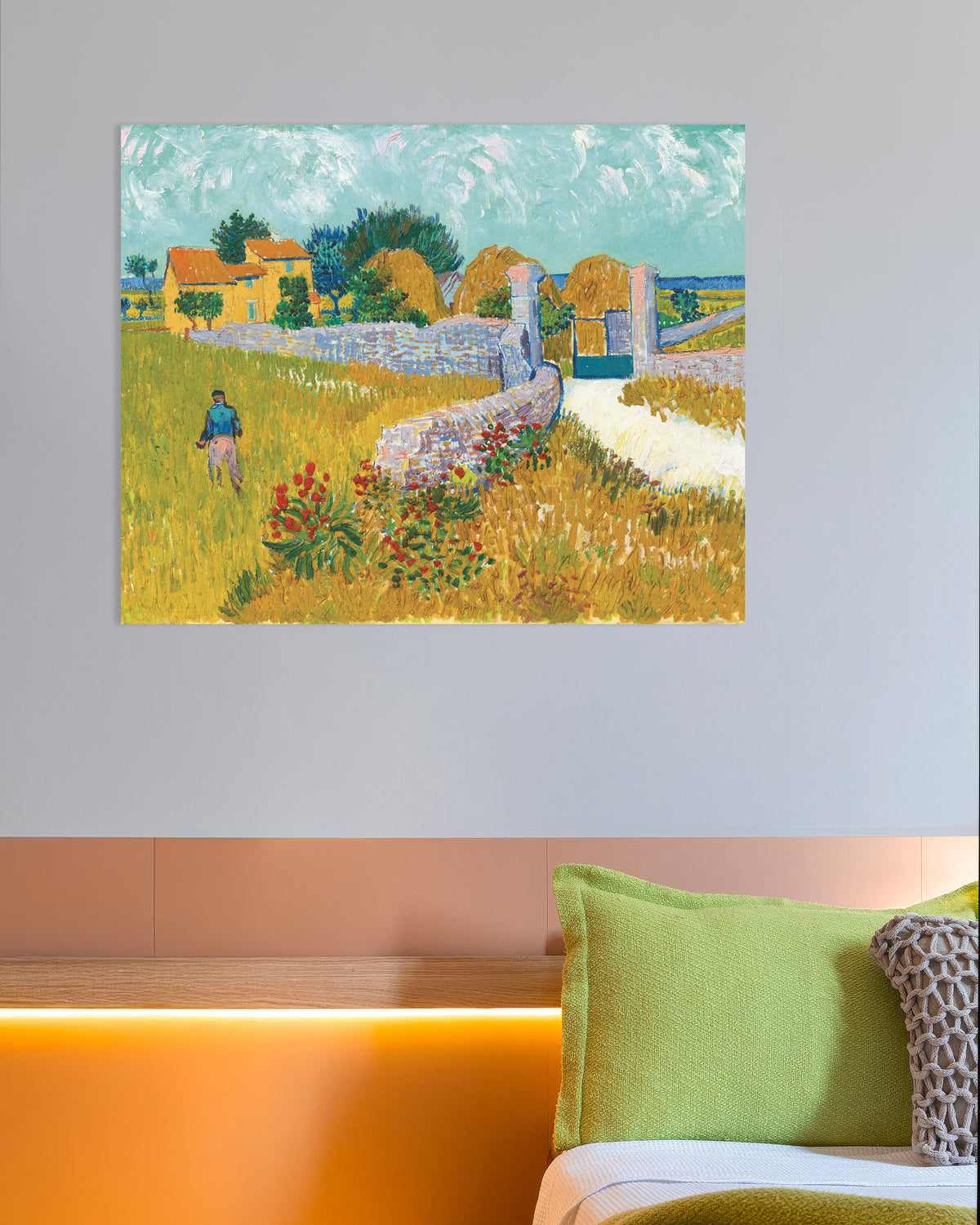 Póster de Casa de campo en Provenza (1888), de Vincent van Gogh