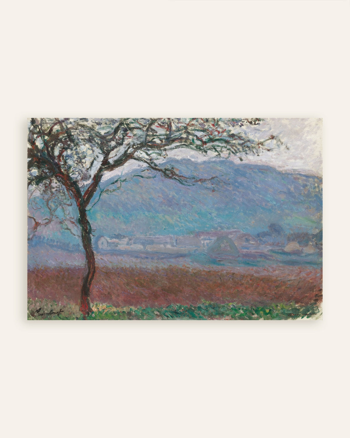 Póster Campo en Giverny (1887), de Claude Monet, miniatura