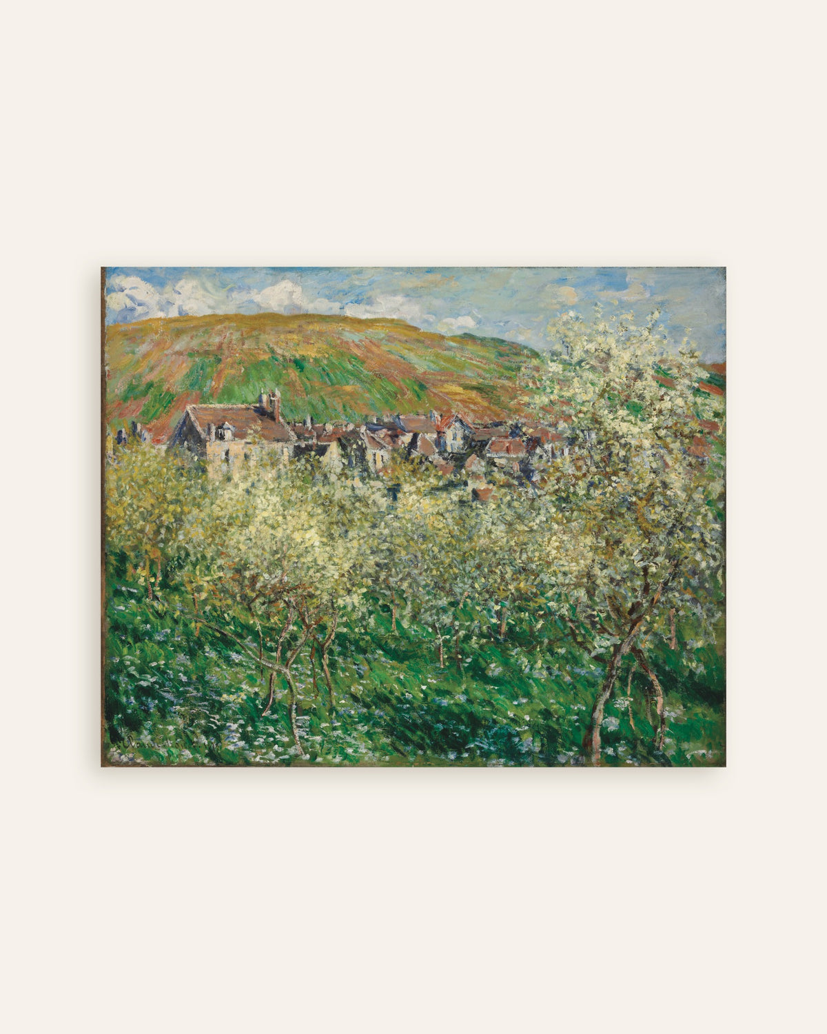 Póster Ciruelos en flor (1879), de Claude Monet, miniatura