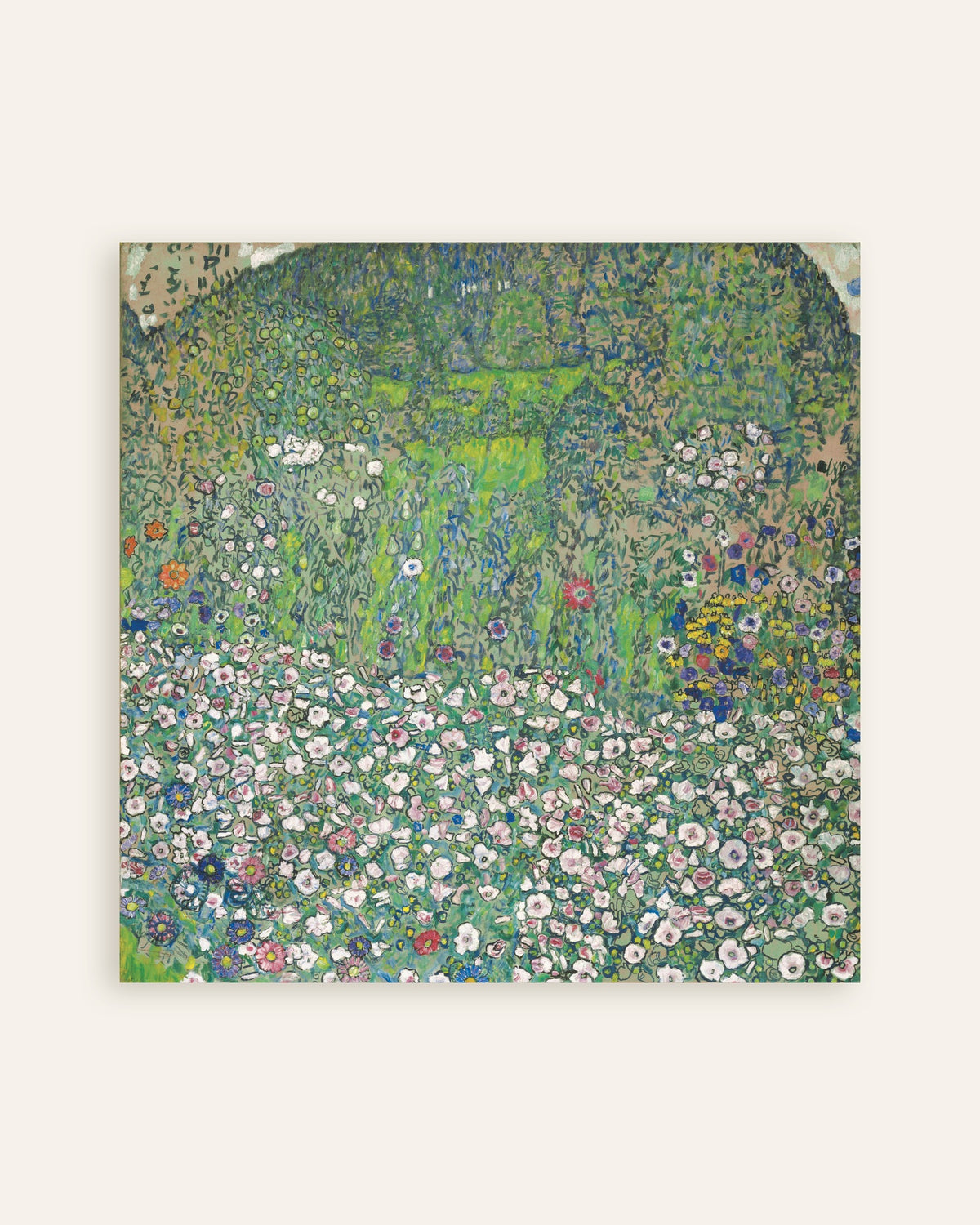 Póster de Paisaje de jardín con colina (1916), de Gustav Klimt, en miniatura
