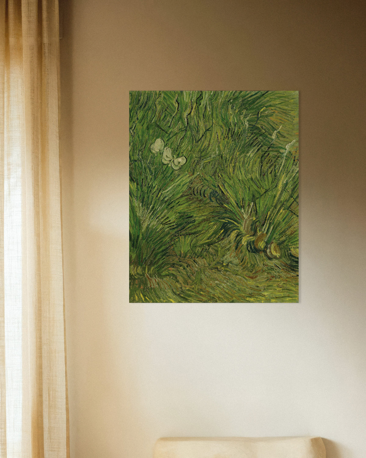 Póster de Jardín con mariposas (1889), de Vincent van Gogh