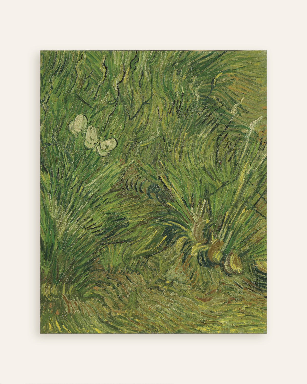 Póster de Jardín con mariposas (1889), de Vincent van Gogh, en miniatura
