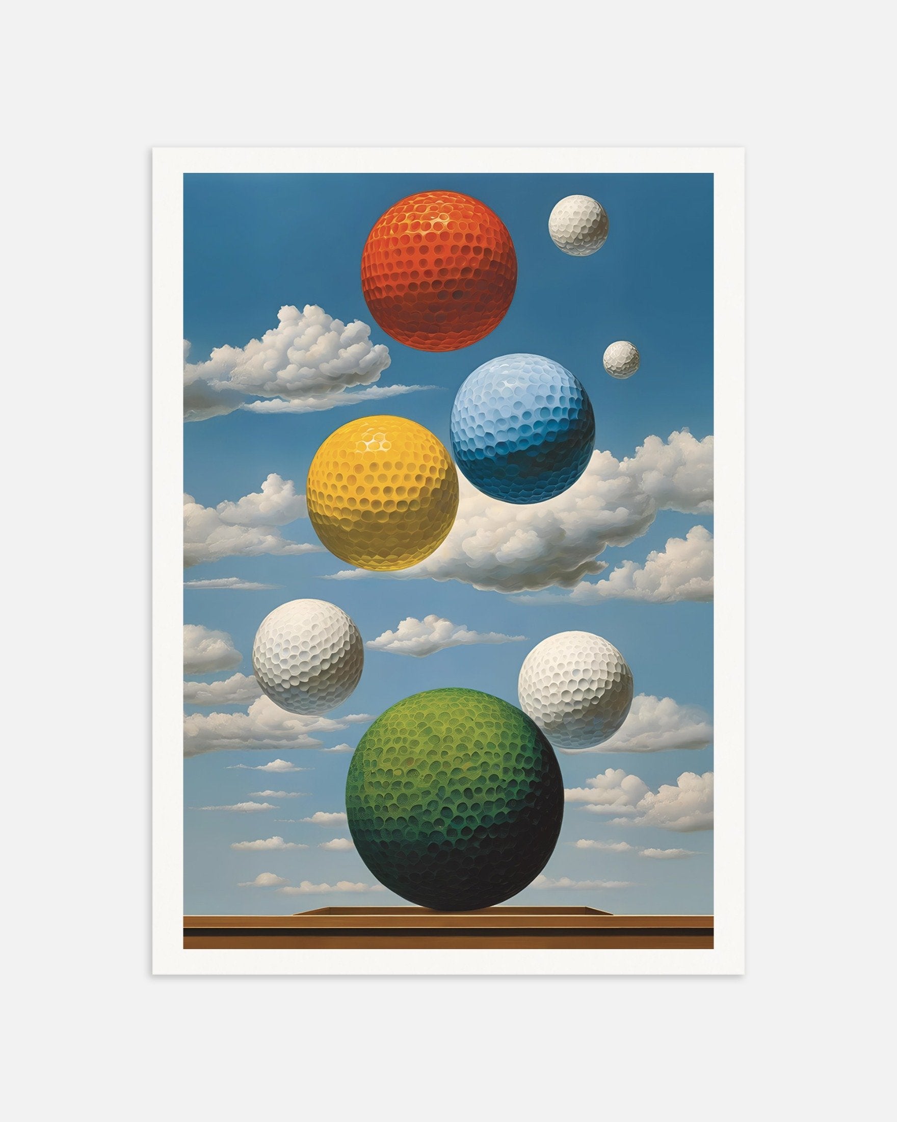 Poster of Golf worlds – Surreal sky poster, thumbnail