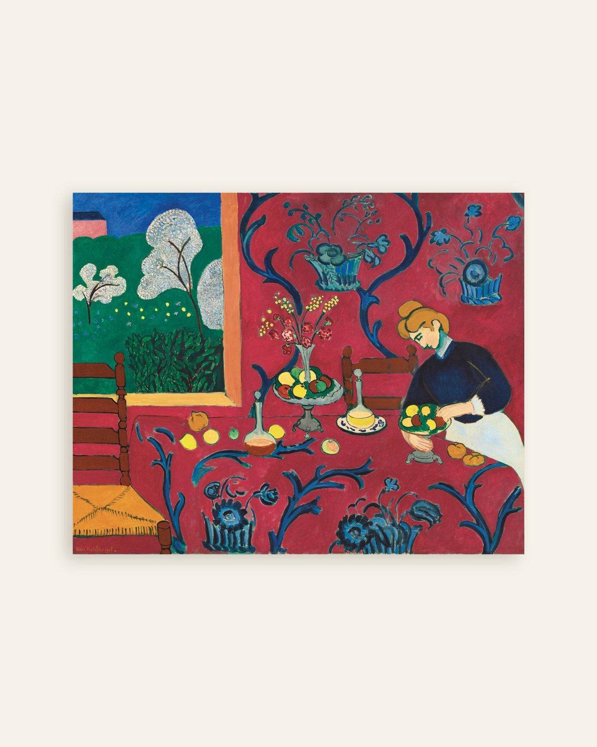 Póster La armonía en rojo (1908), de Henri Matisse, miniatura