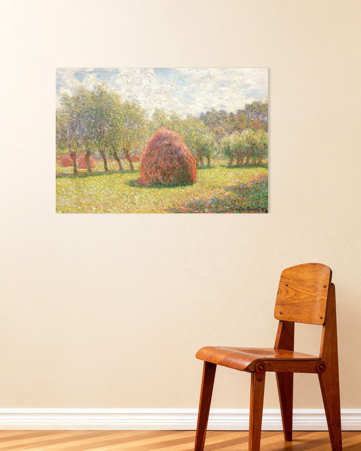 Póster Almiares en Giverny (1893), de Claude Monet