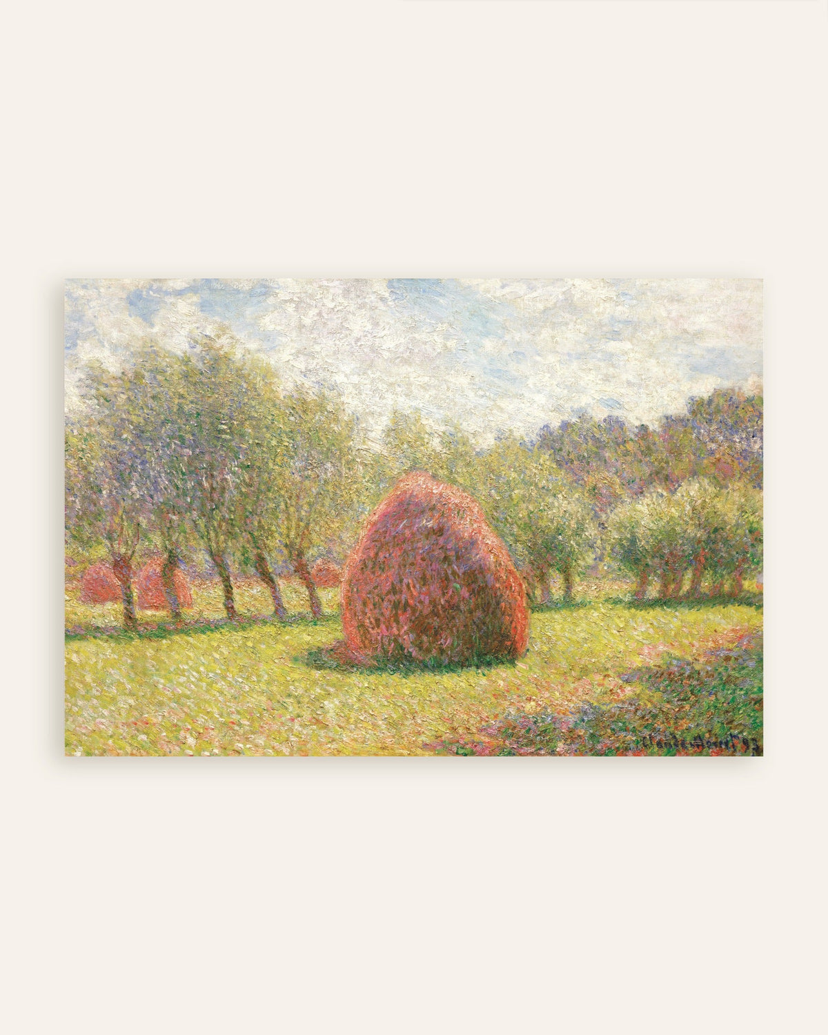 Póster Almiares en Giverny (1893), de Claude Monet, miniatura
